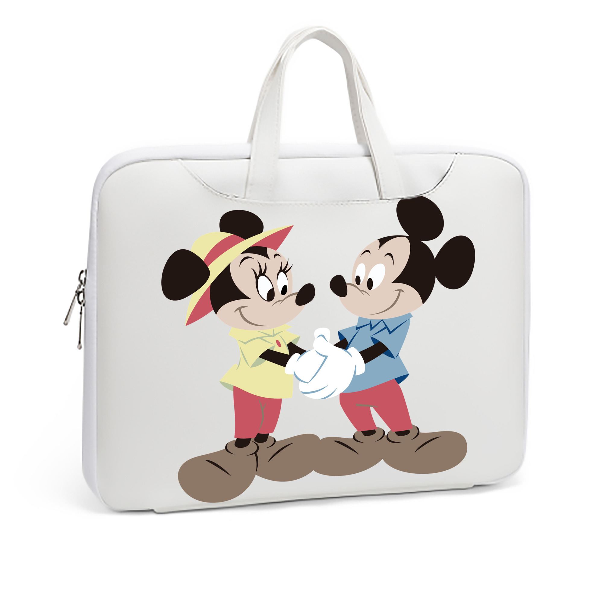 （画像用） ミッキーマウス Mickey Mouse レザーラップトップバッグ　ノートパソコンケース