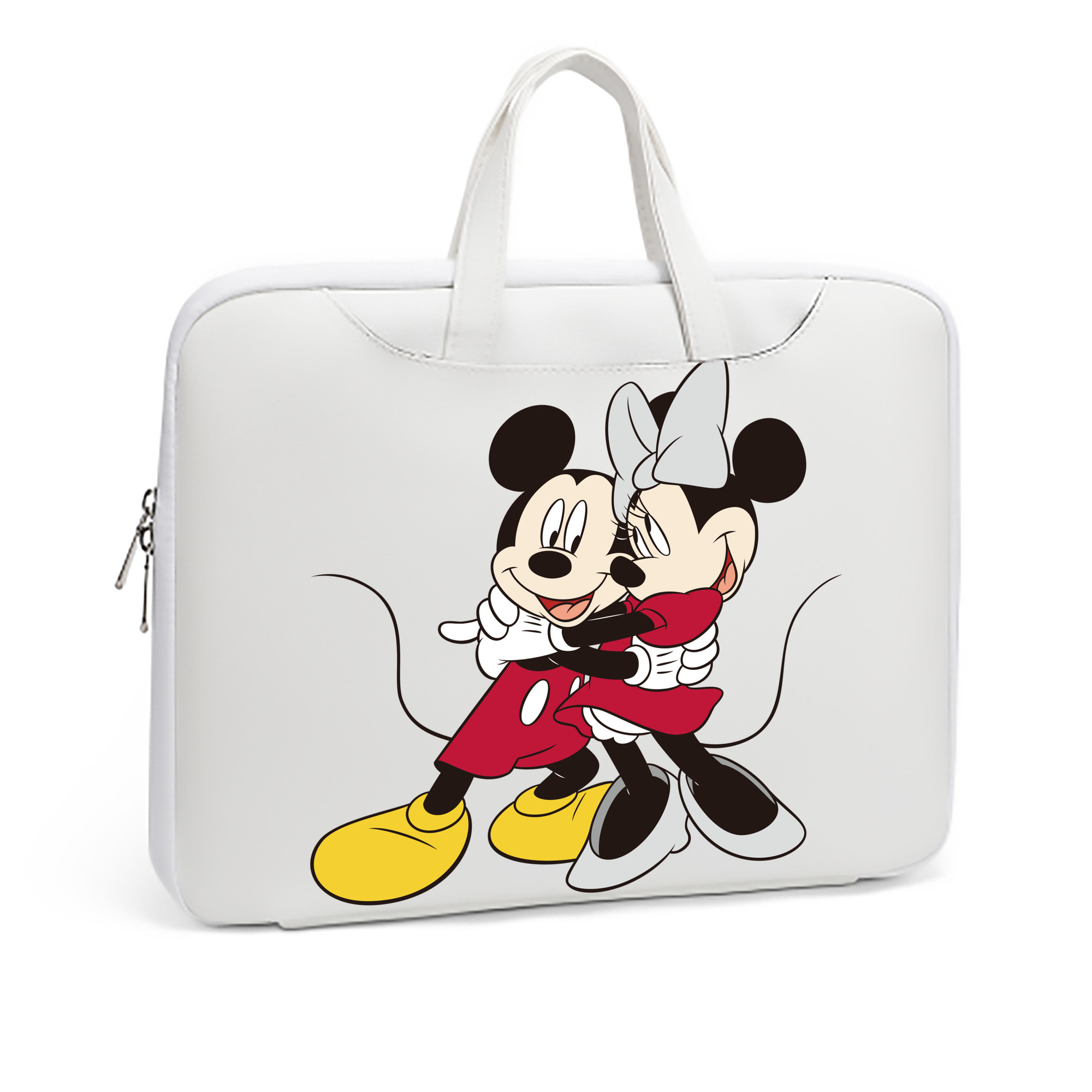 （画像用） ミッキーマウス Mickey Mouse レザーラップトップバッグ　ノートパソコンケース
