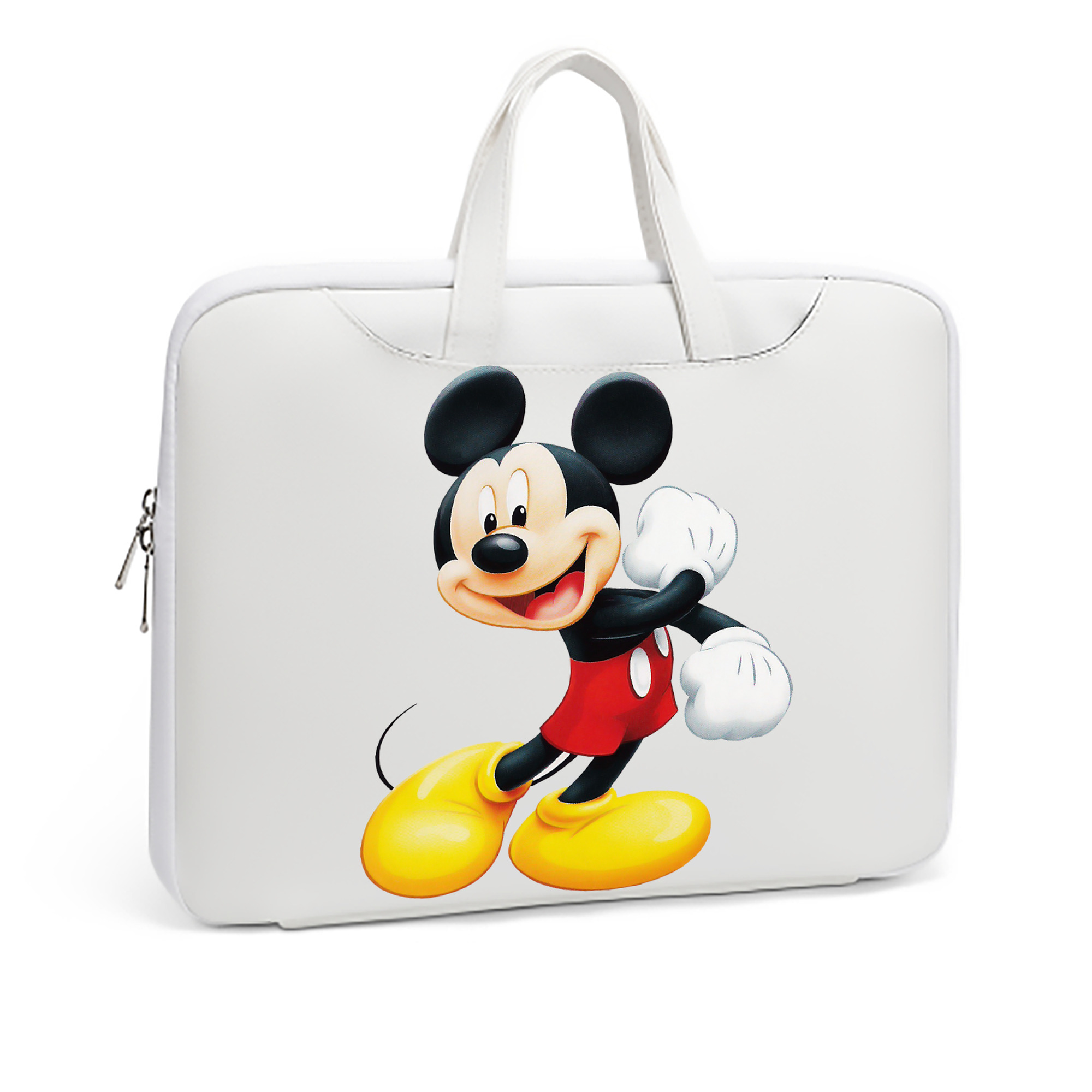 （画像用） ミッキーマウス Mickey Mouse レザーラップトップバッグ　ノートパソコンケース