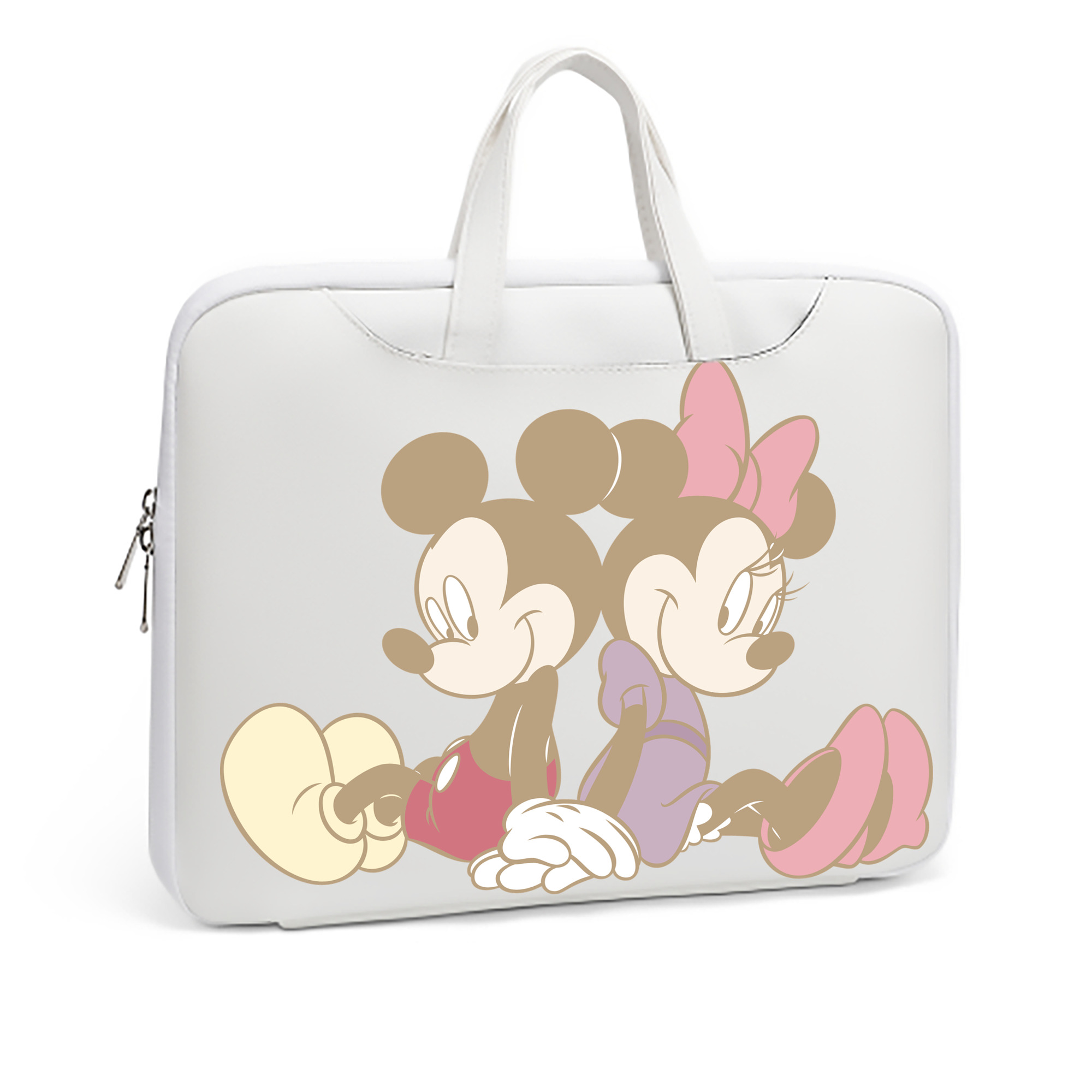 （画像用） ミッキーマウス Mickey Mouse レザーラップトップバッグ　ノートパソコンケース
