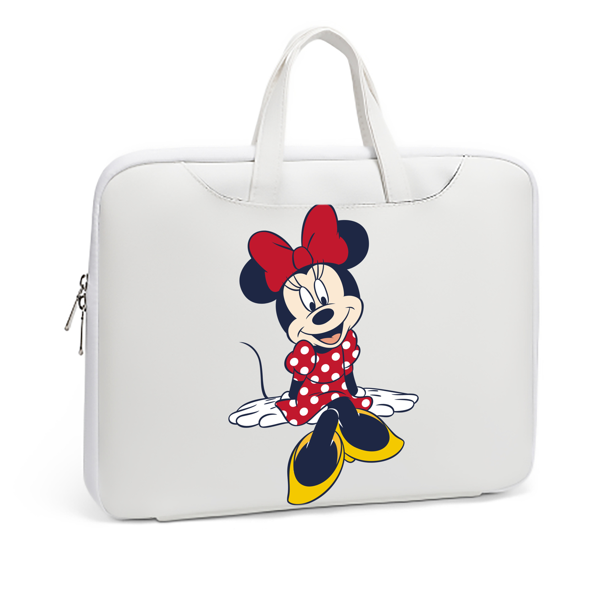 （画像用） ミッキーマウス Mickey Mouse レザーラップトップバッグ　ノートパソコンケース