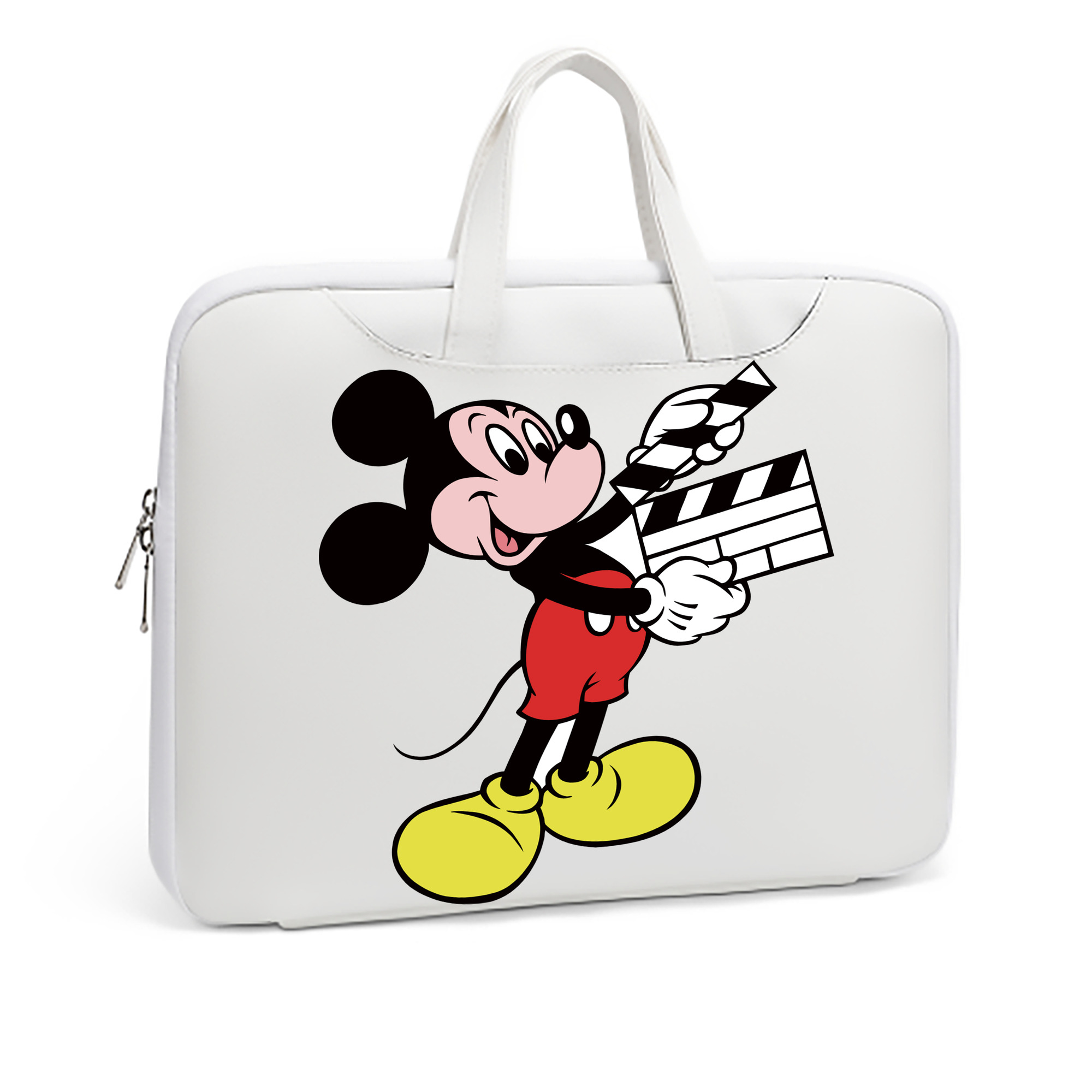 （画像用） ミッキーマウス Mickey Mouse レザーラップトップバッグ　ノートパソコンケース