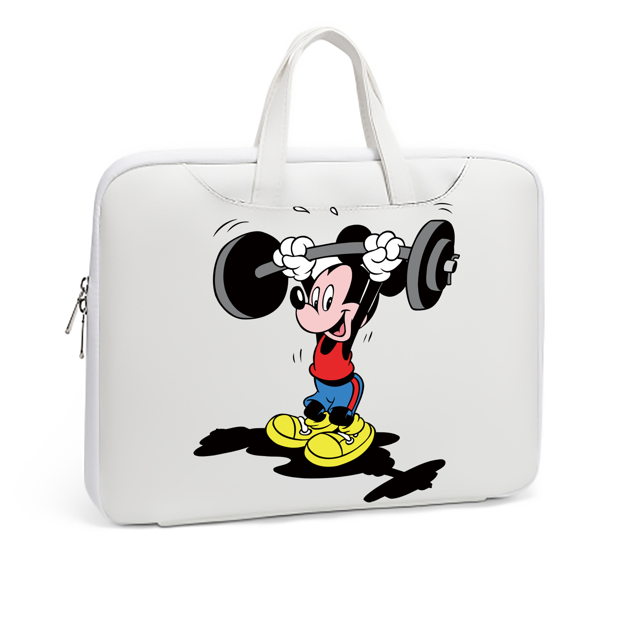 （画像用） ミッキーマウス Mickey Mouse レザーラップトップバッグ　ノートパソコンケース