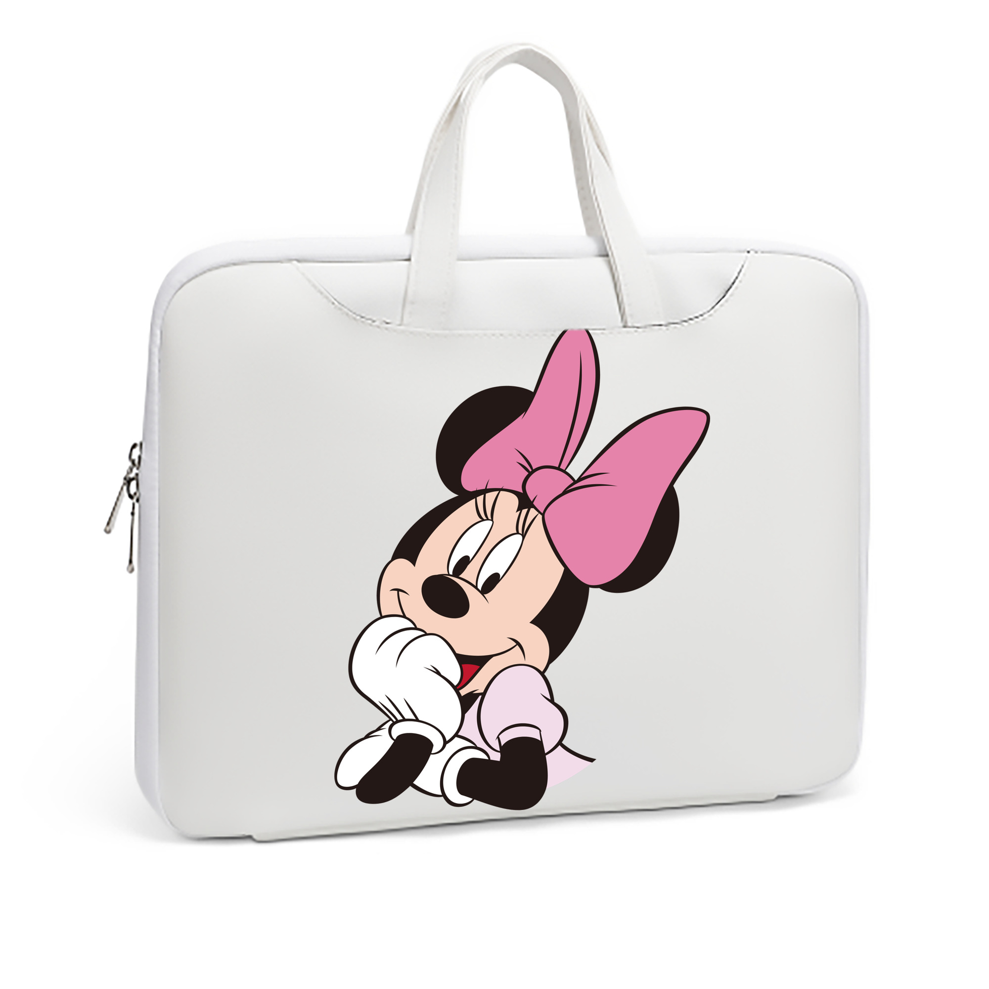 （画像用） ミッキーマウス Mickey Mouse レザーラップトップバッグ　ノートパソコンケース