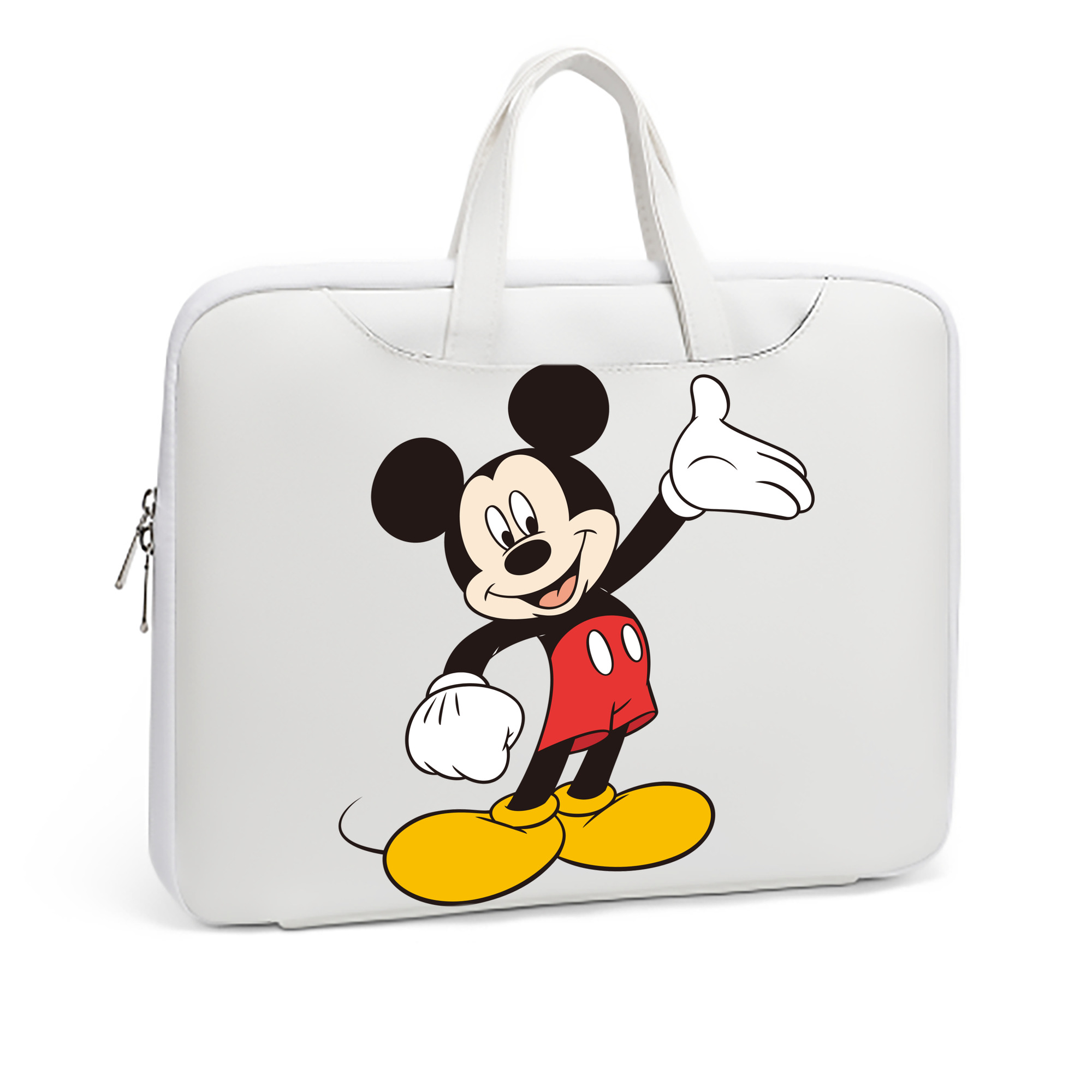 （画像用） ミッキーマウス Mickey Mouse レザーラップトップバッグ　ノートパソコンケース