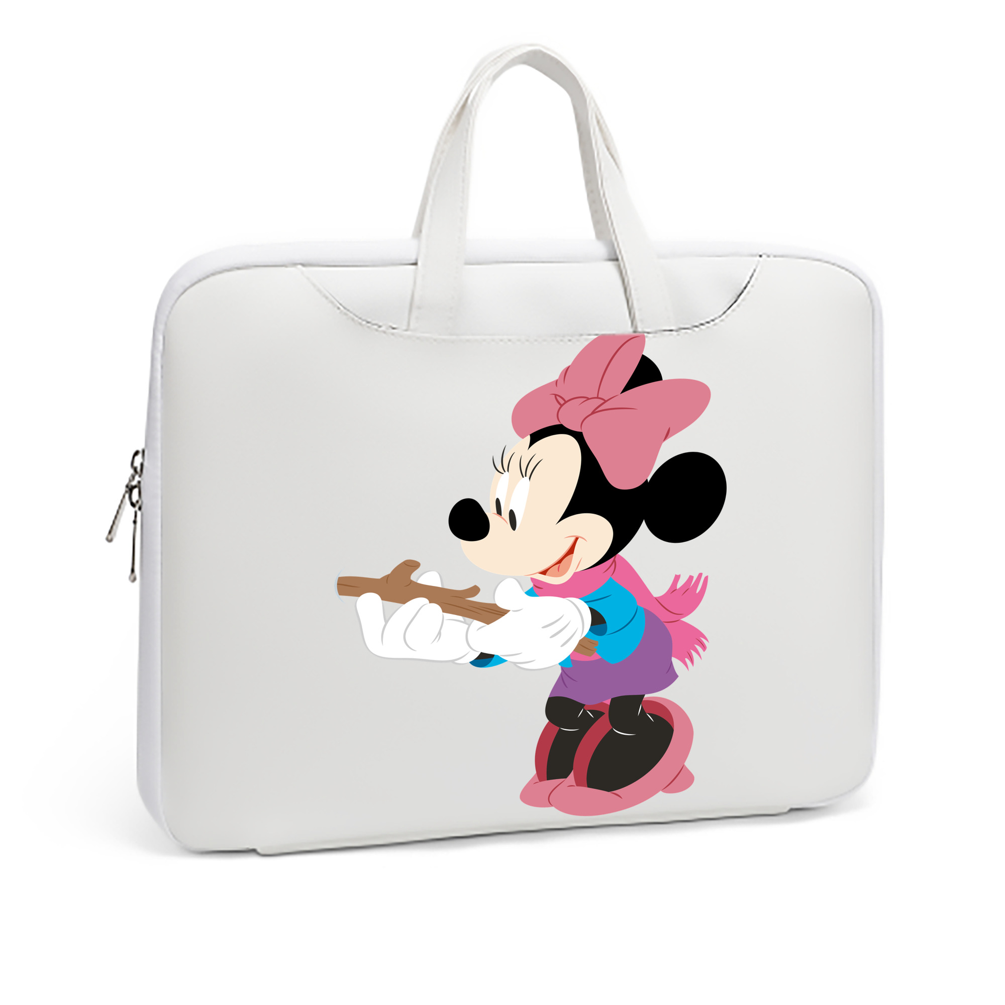 （画像用） ミッキーマウス Mickey Mouse レザーラップトップバッグ　ノートパソコンケース