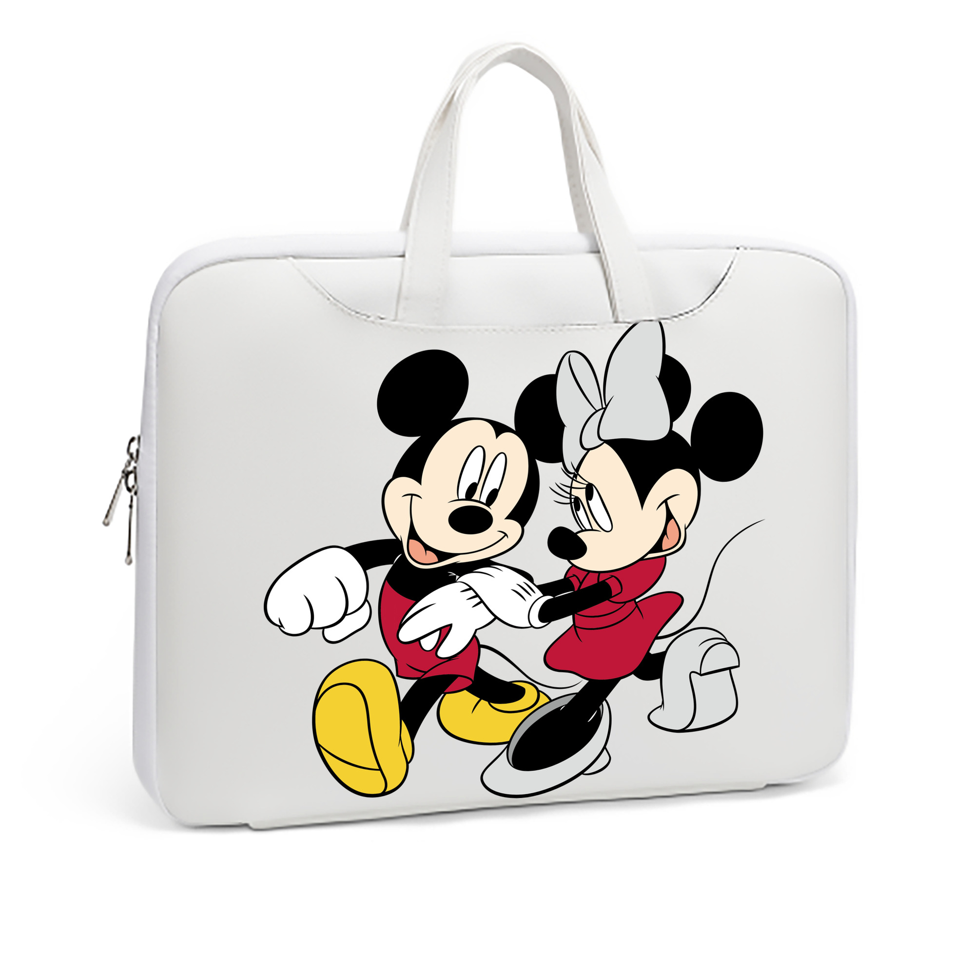 （画像用） ミッキーマウス Mickey Mouse レザーラップトップバッグ　ノートパソコンケース