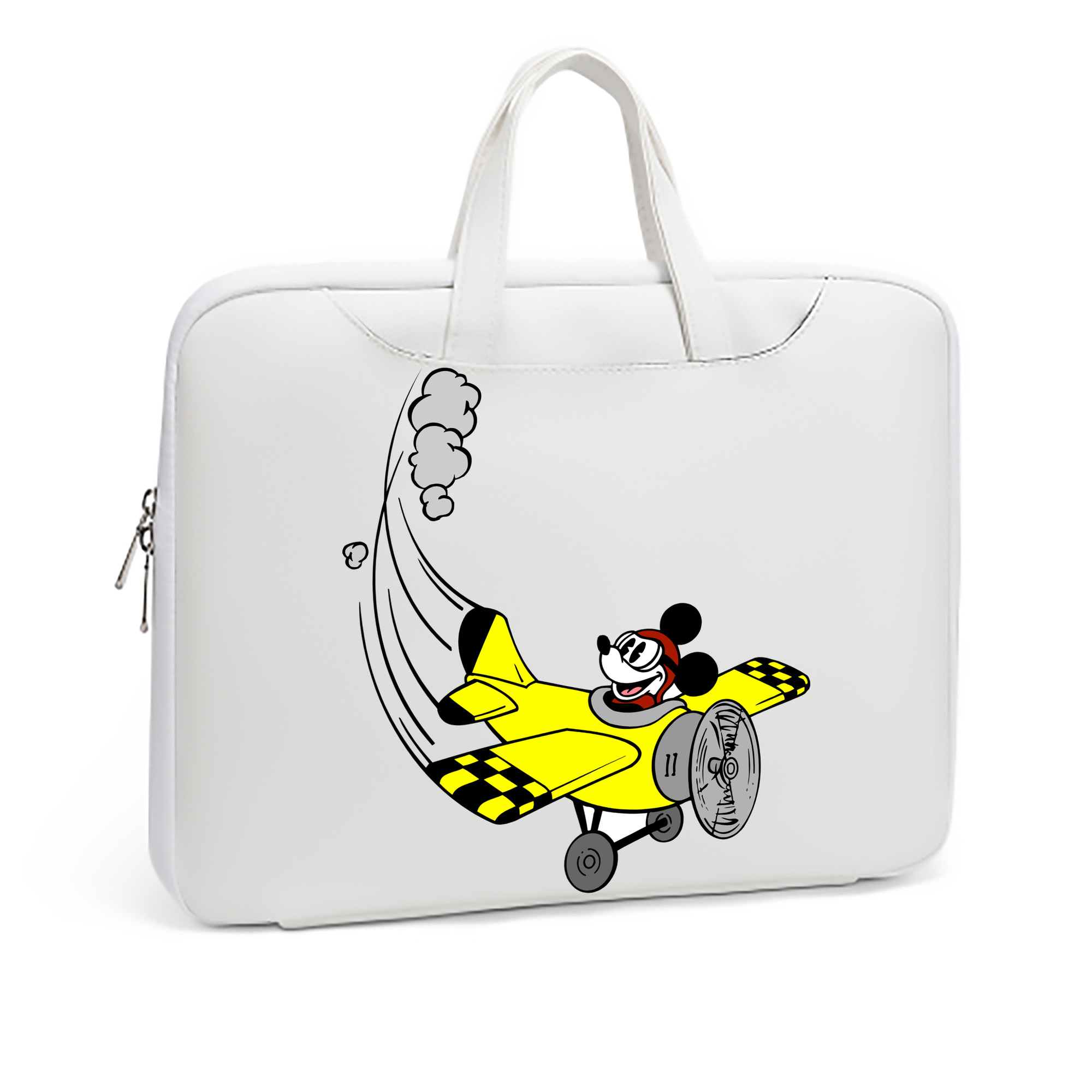 （画像用） ミッキーマウス Mickey Mouse レザーラップトップバッグ　ノートパソコンケース