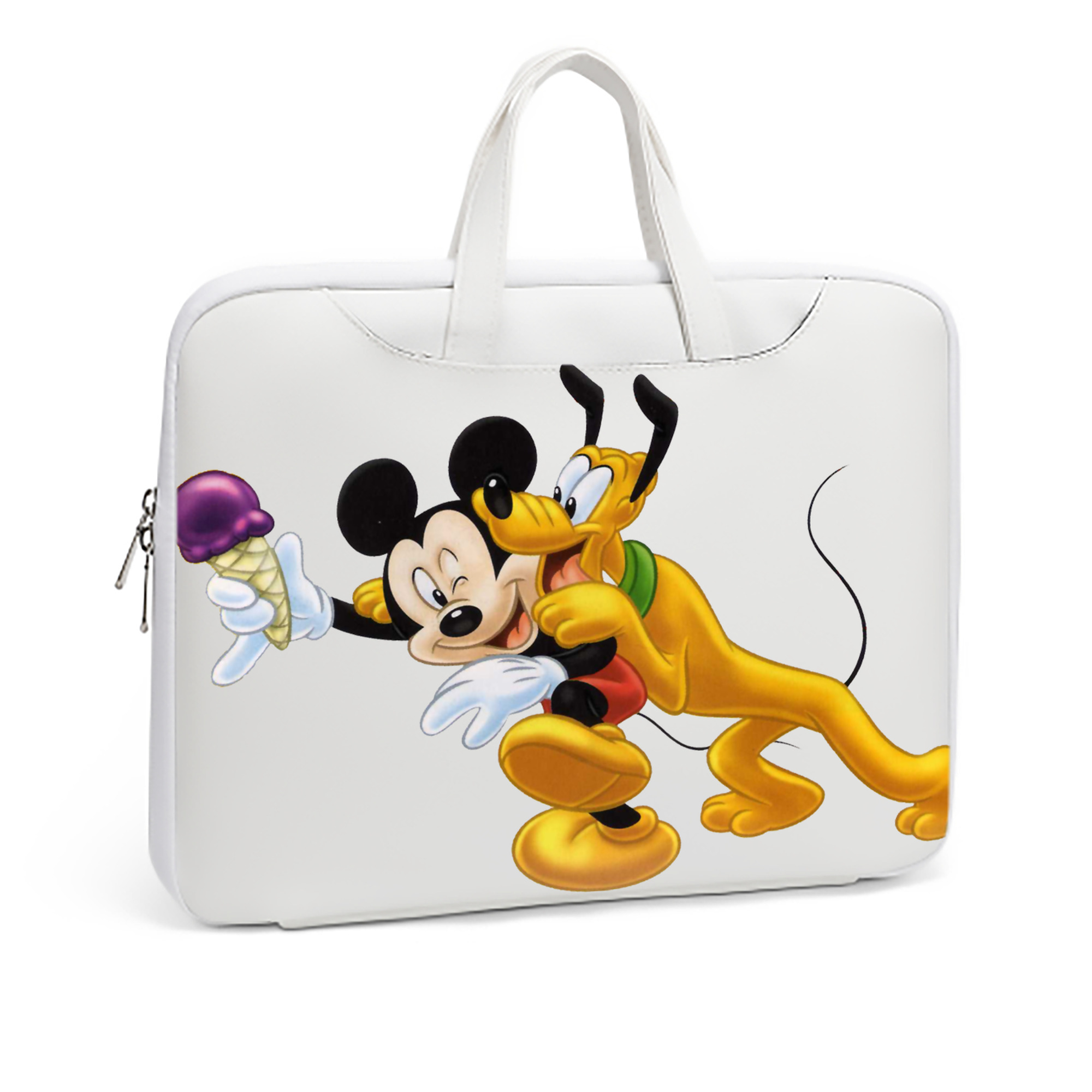 ミッキーマウス Mickey Mouse レザーラップトップバッグ　ノートパソコンケース