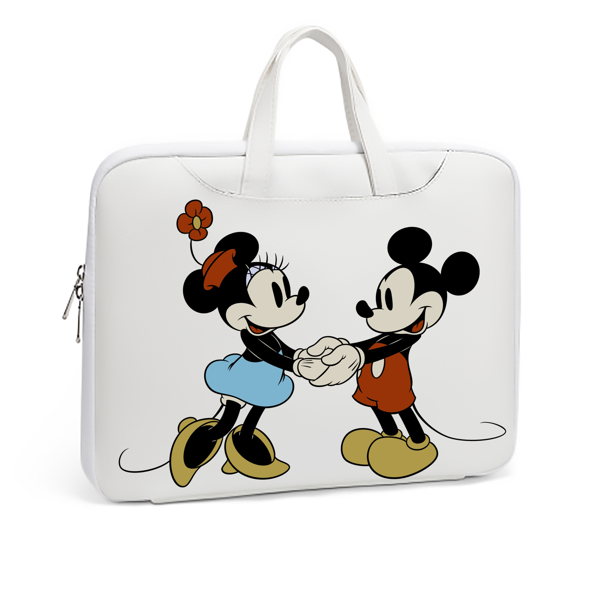 ミッキーマウス Mickey Mouse レザーラップトップバッグ　ノートパソコンケース
