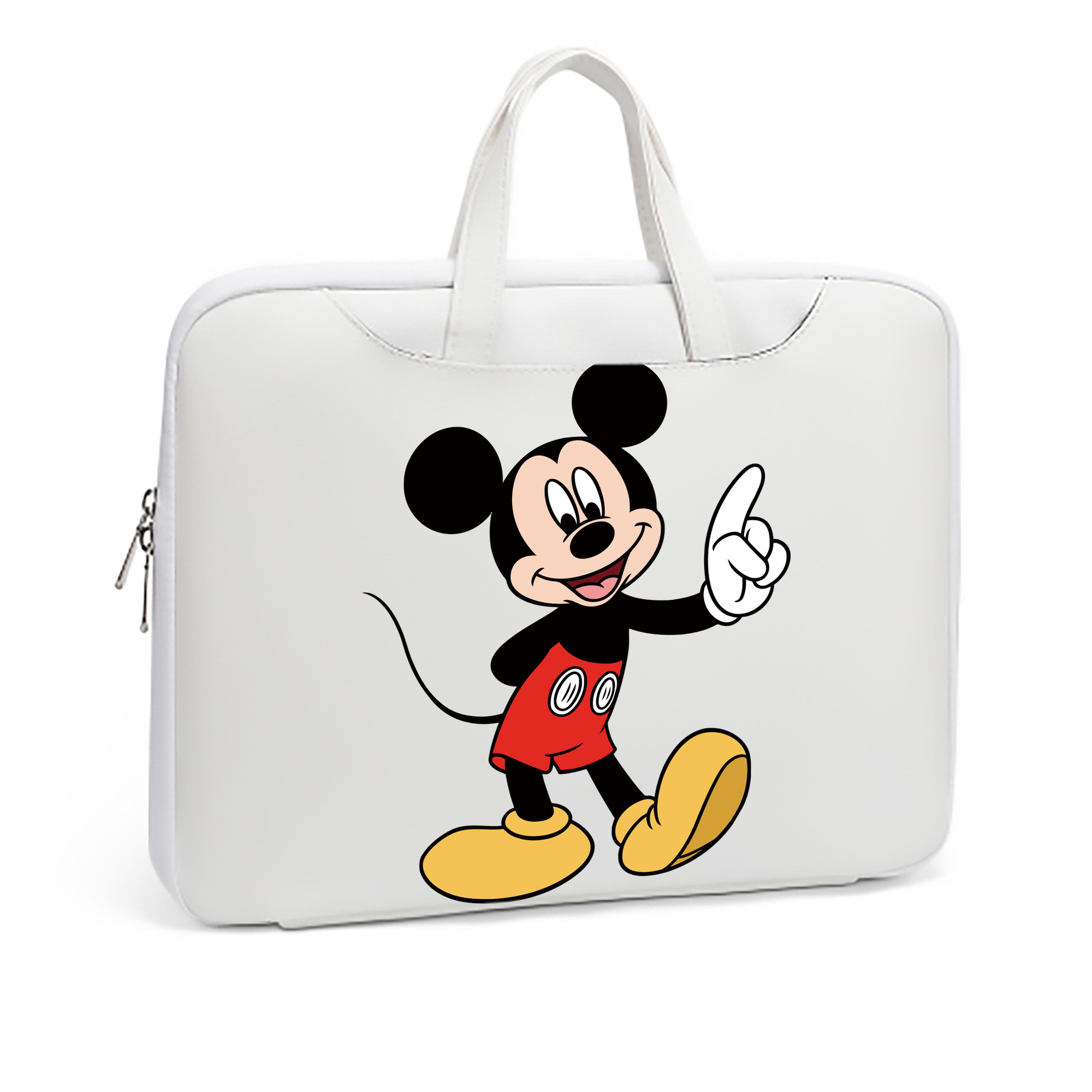 ミッキーマウス Mickey Mouse レザーラップトップバッグ　ノートパソコンケース