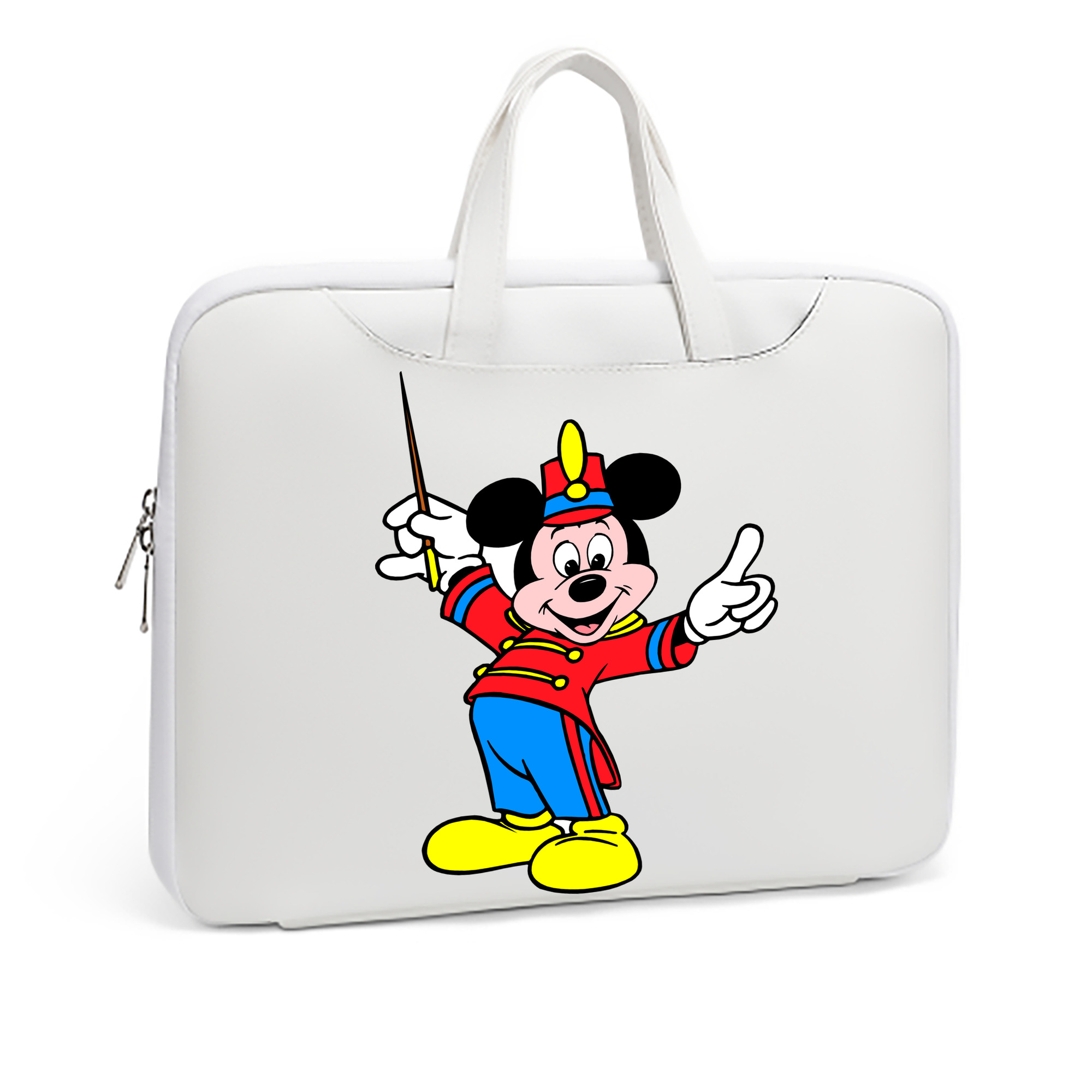 ミッキーマウス Mickey Mouse レザーラップトップバッグ　ノートパソコンケース