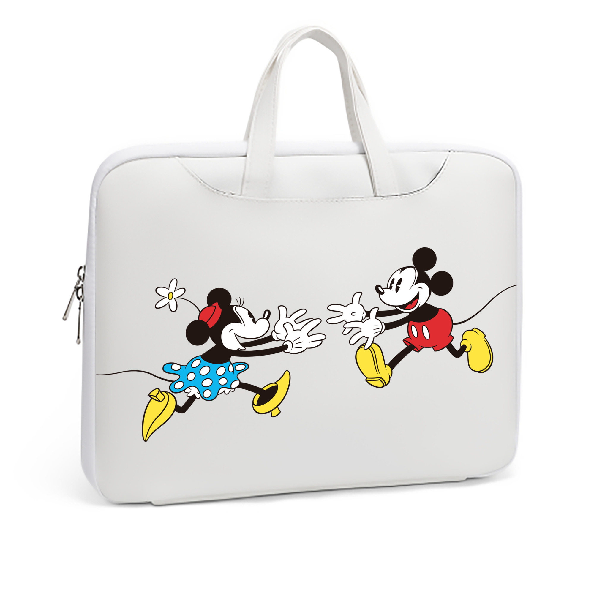 ミッキーマウス Mickey Mouse レザーラップトップバッグ　ノートパソコンケース
