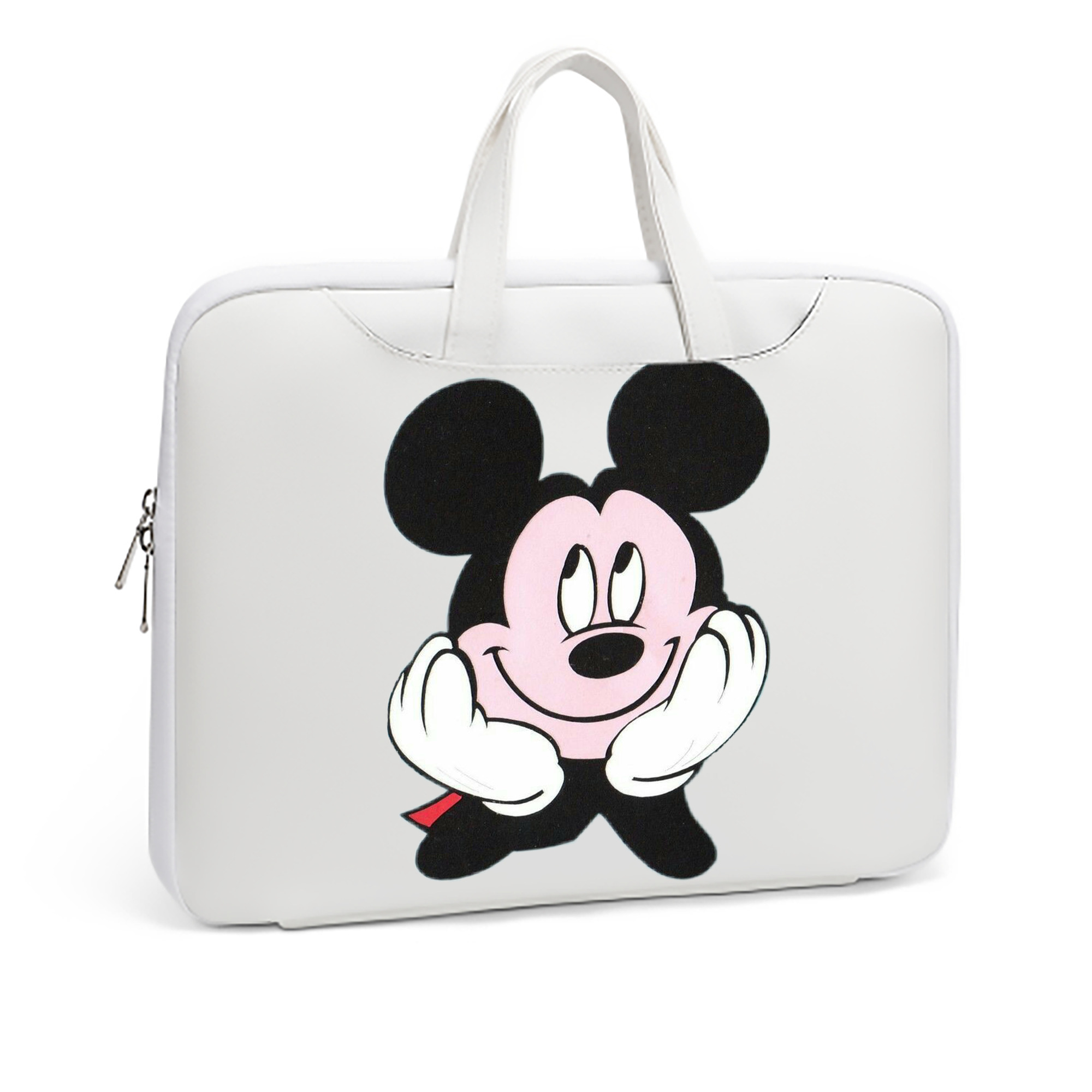 ミッキーマウス Mickey Mouse レザーラップトップバッグ　ノートパソコンケース