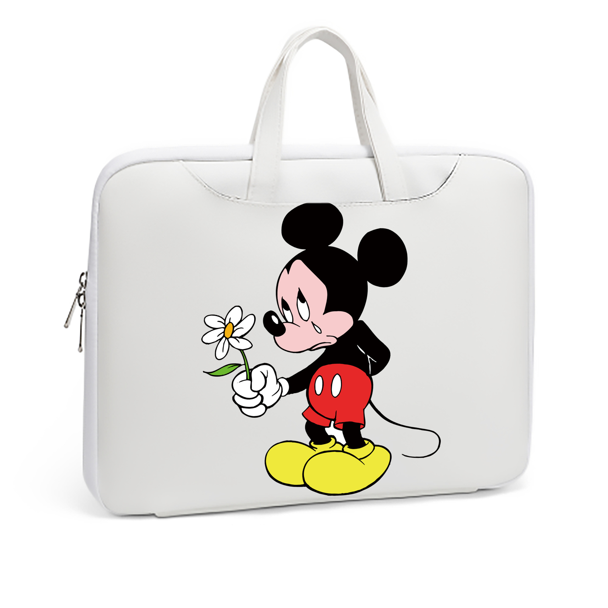ミッキーマウス Mickey Mouse レザーラップトップバッグ　ノートパソコンケース