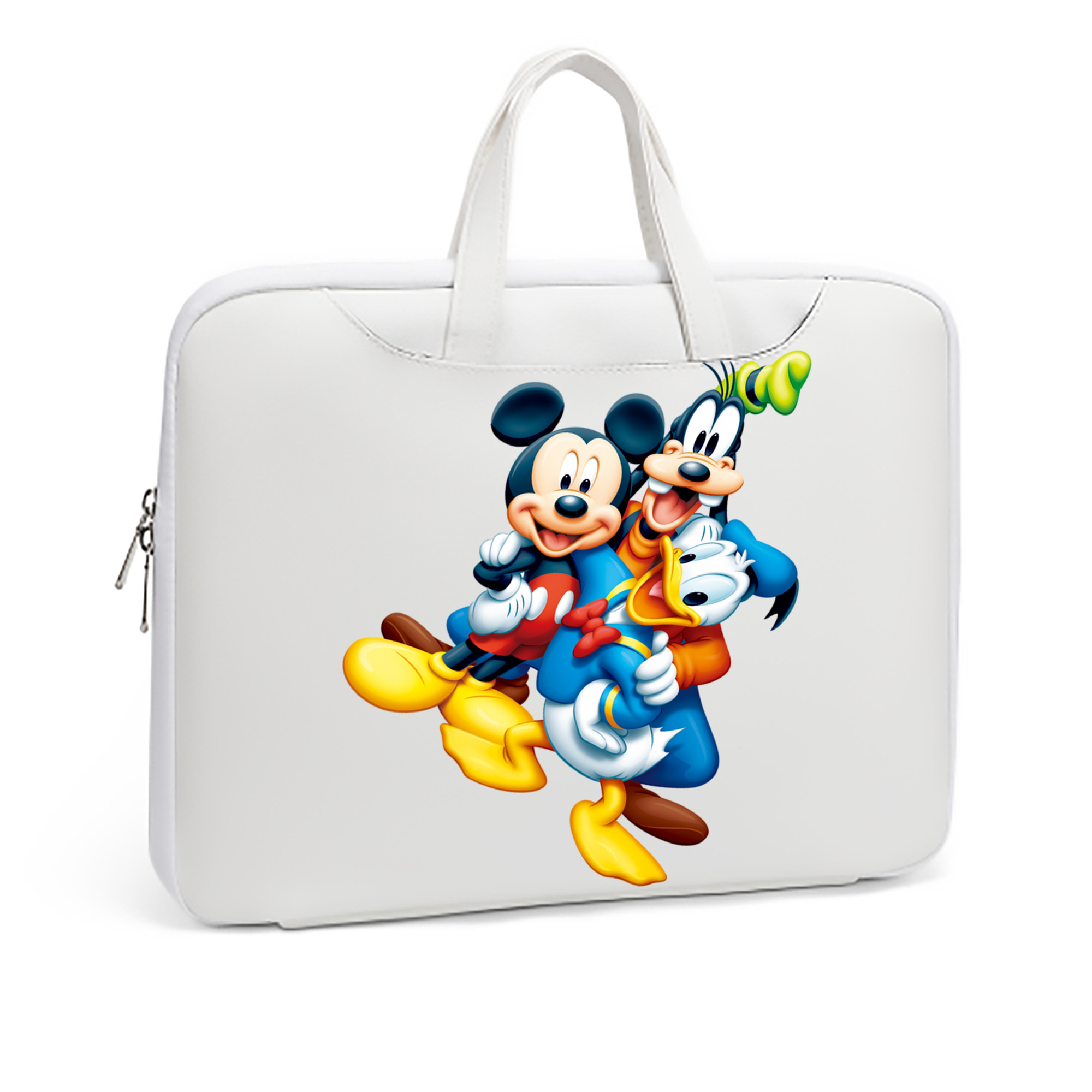 ミッキーマウス Mickey Mouse レザーラップトップバッグ　ノートパソコンケース