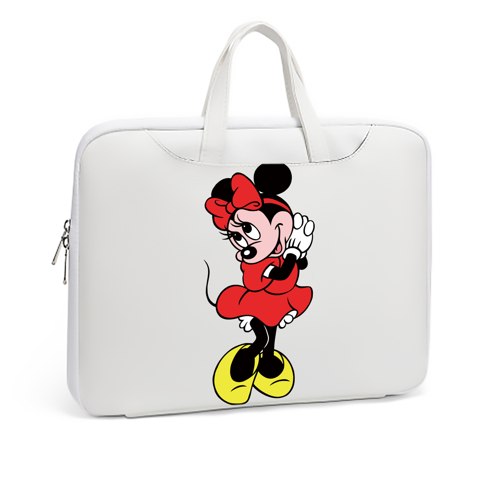 ミッキーマウス Mickey Mouse レザーラップトップバッグ　ノートパソコンケース