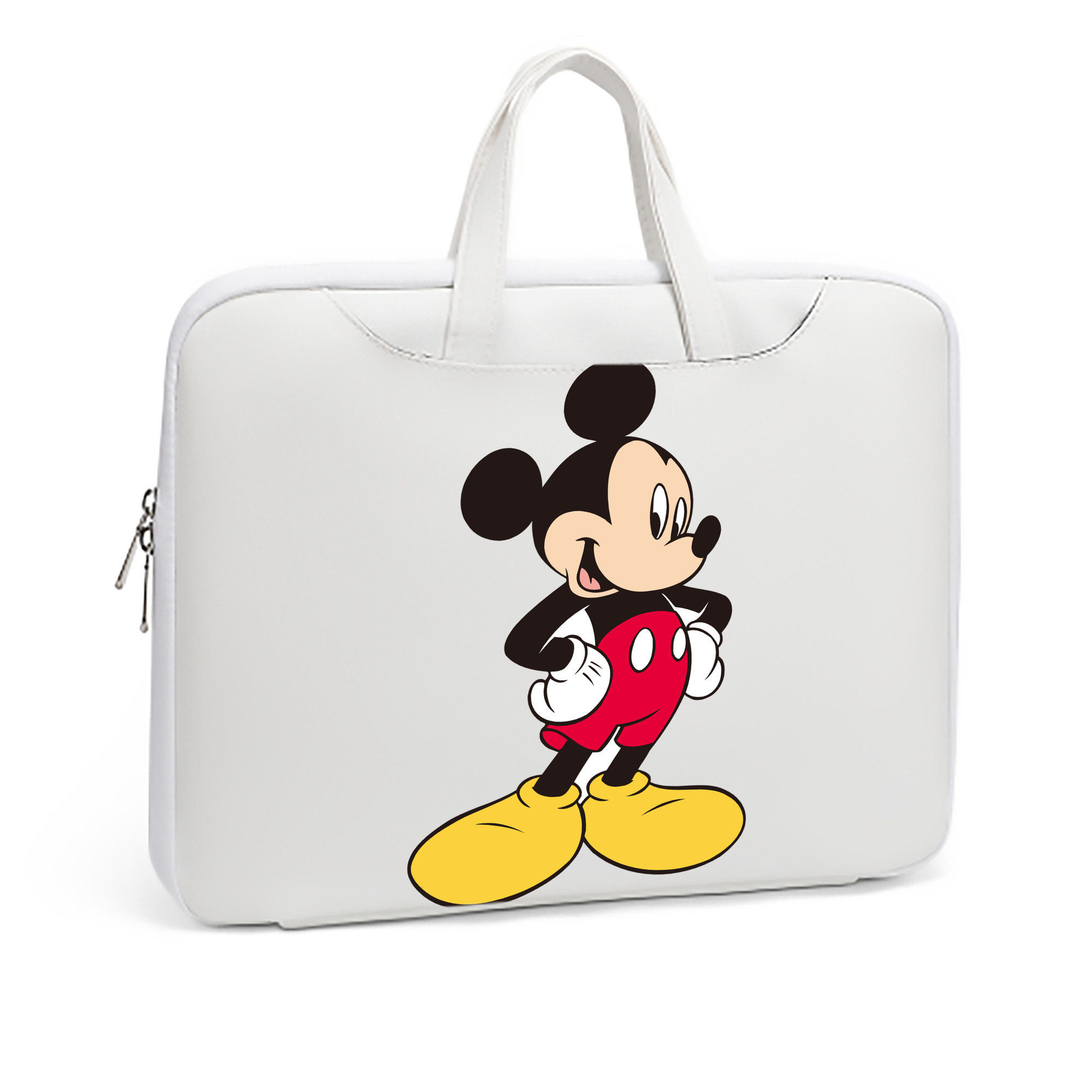 ミッキーマウス Mickey Mouse レザーラップトップバッグ　ノートパソコンケース