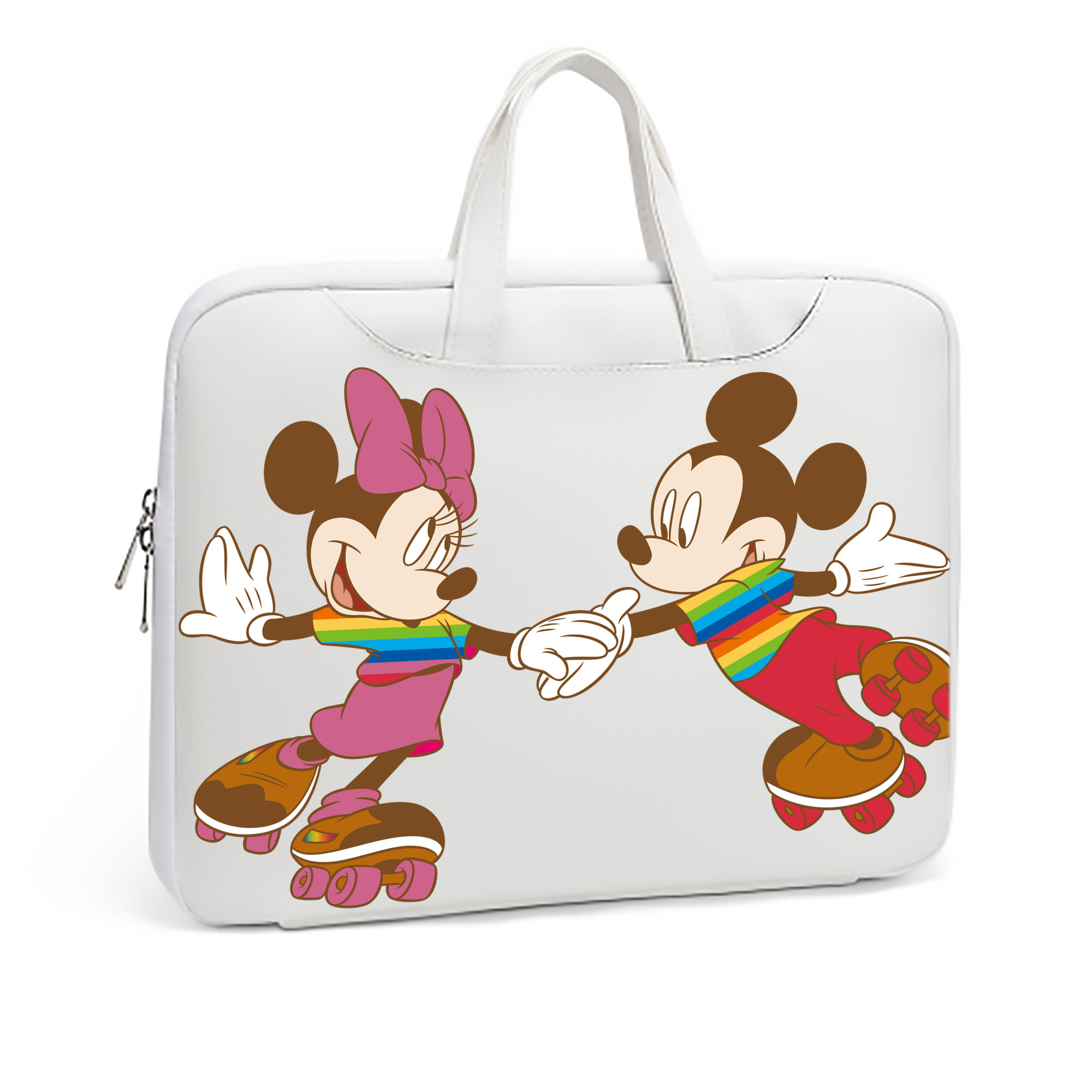 （画像用） ミッキーマウス Mickey Mouse レザーラップトップバッグ　ノートパソコンケース