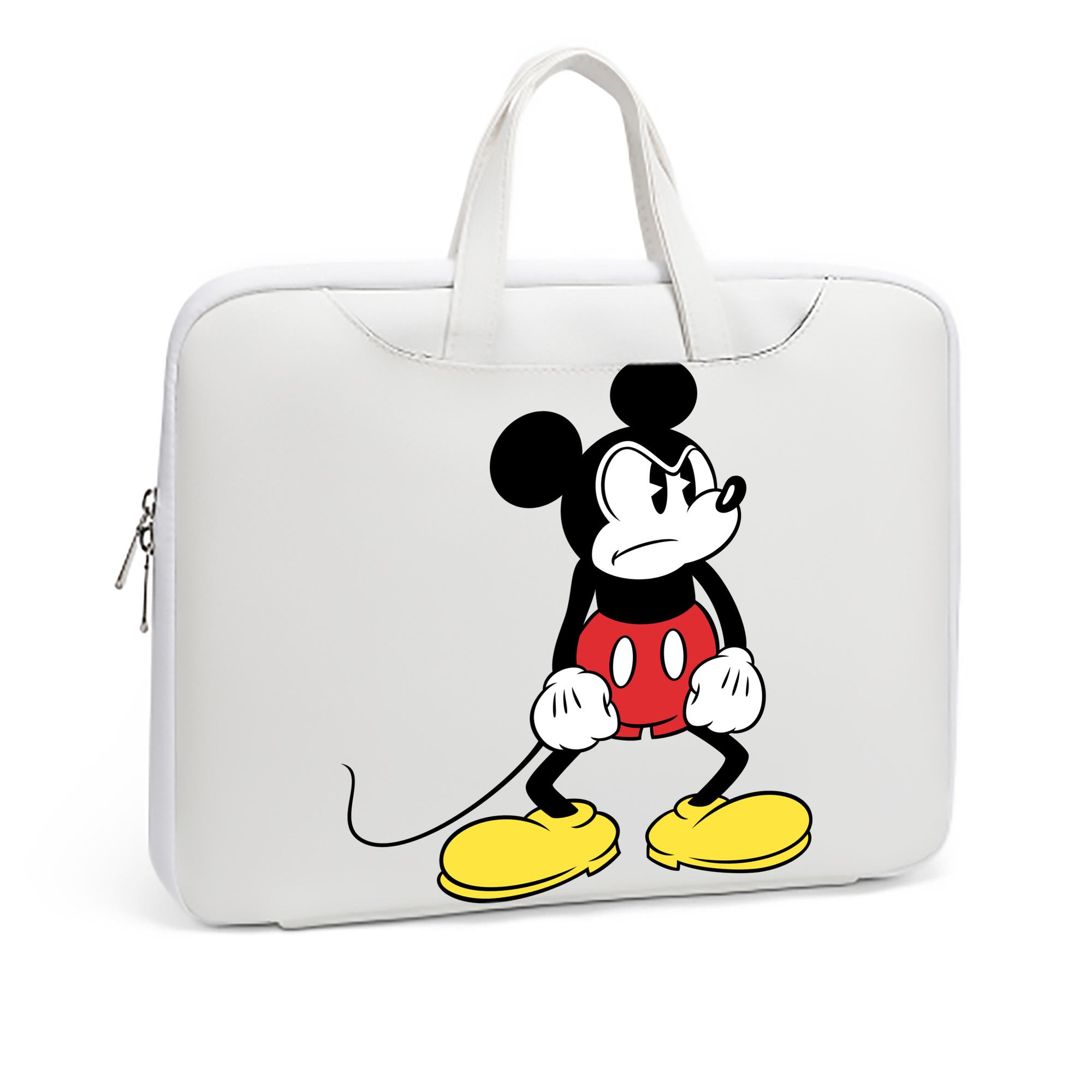 ミッキーマウス Mickey Mouse レザーラップトップバッグ　ノートパソコンケース