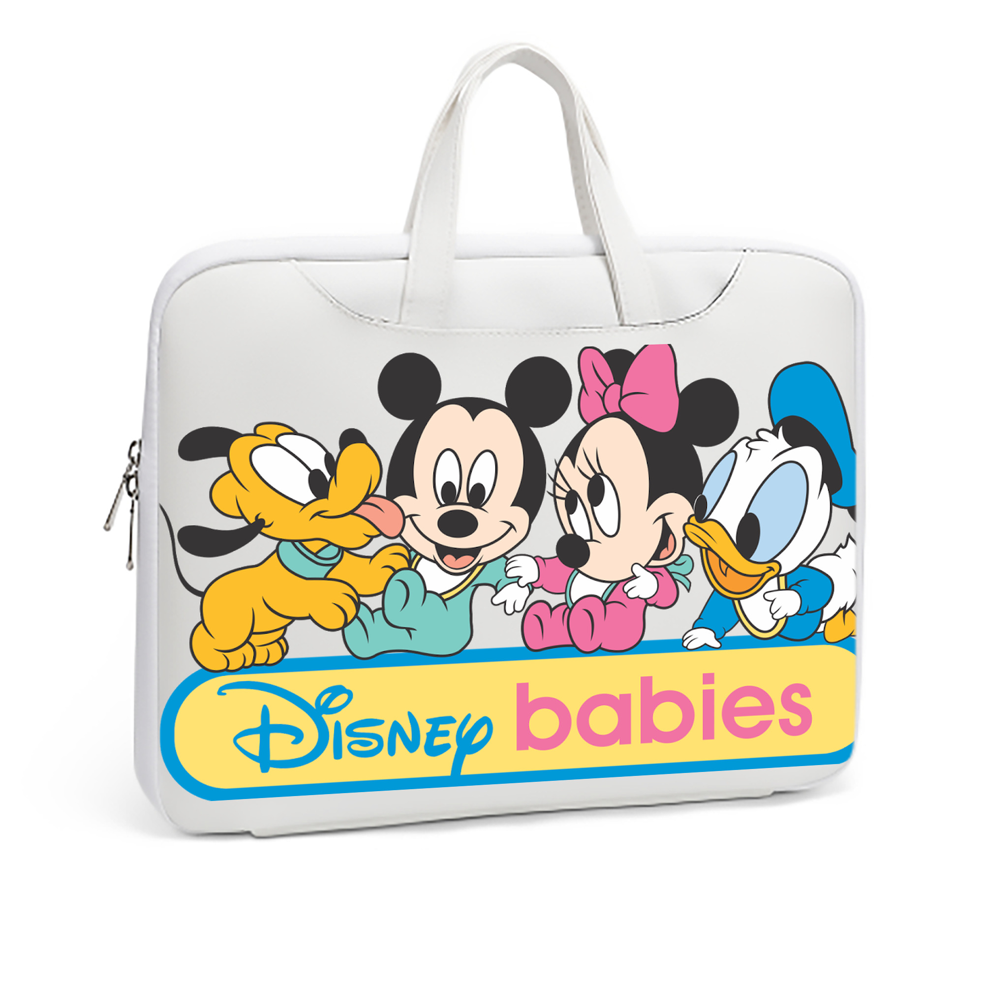ミッキーマウス Mickey Mouse レザーラップトップバッグ　ノートパソコンケース