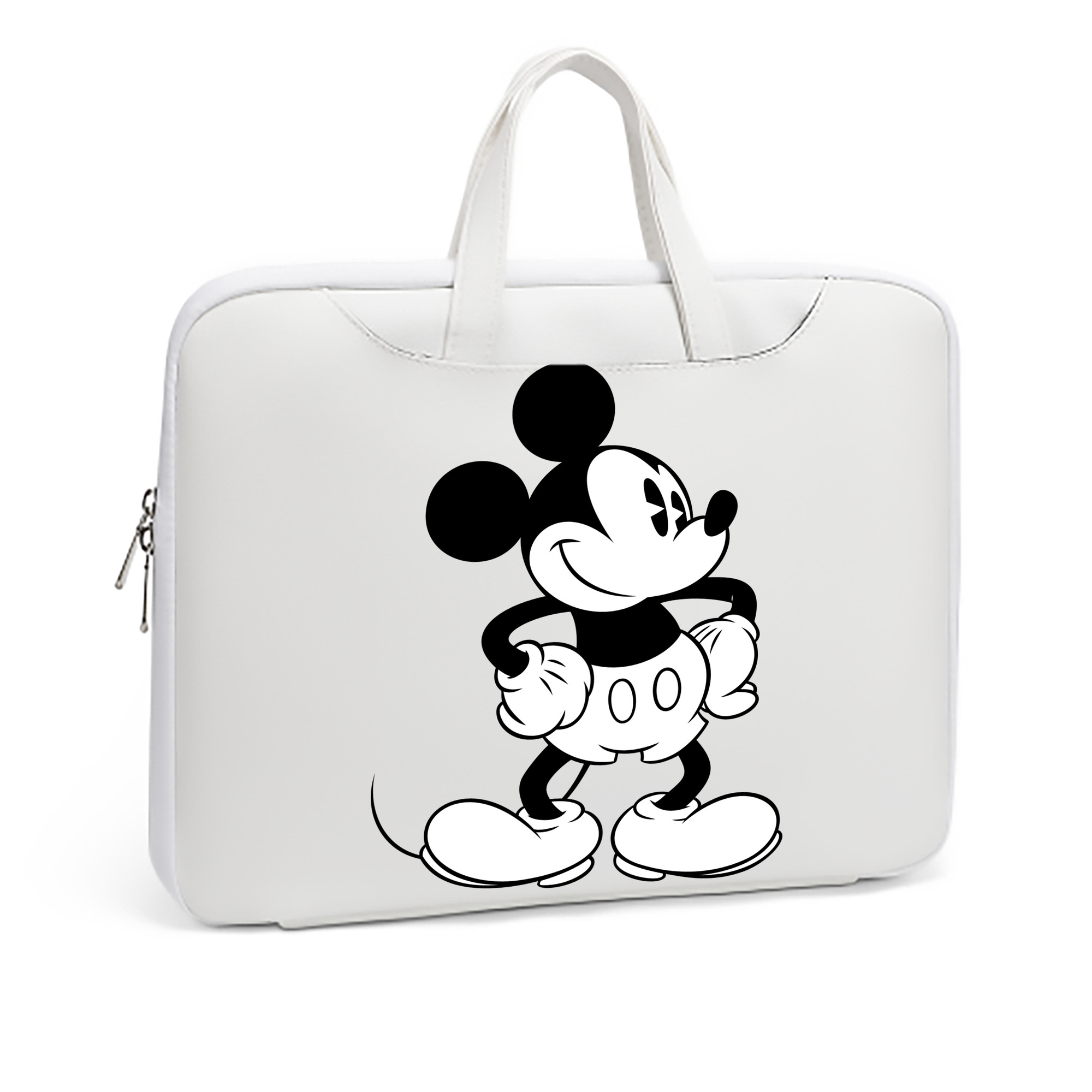 ミッキーマウス Mickey Mouse レザーラップトップバッグ　ノートパソコンケース