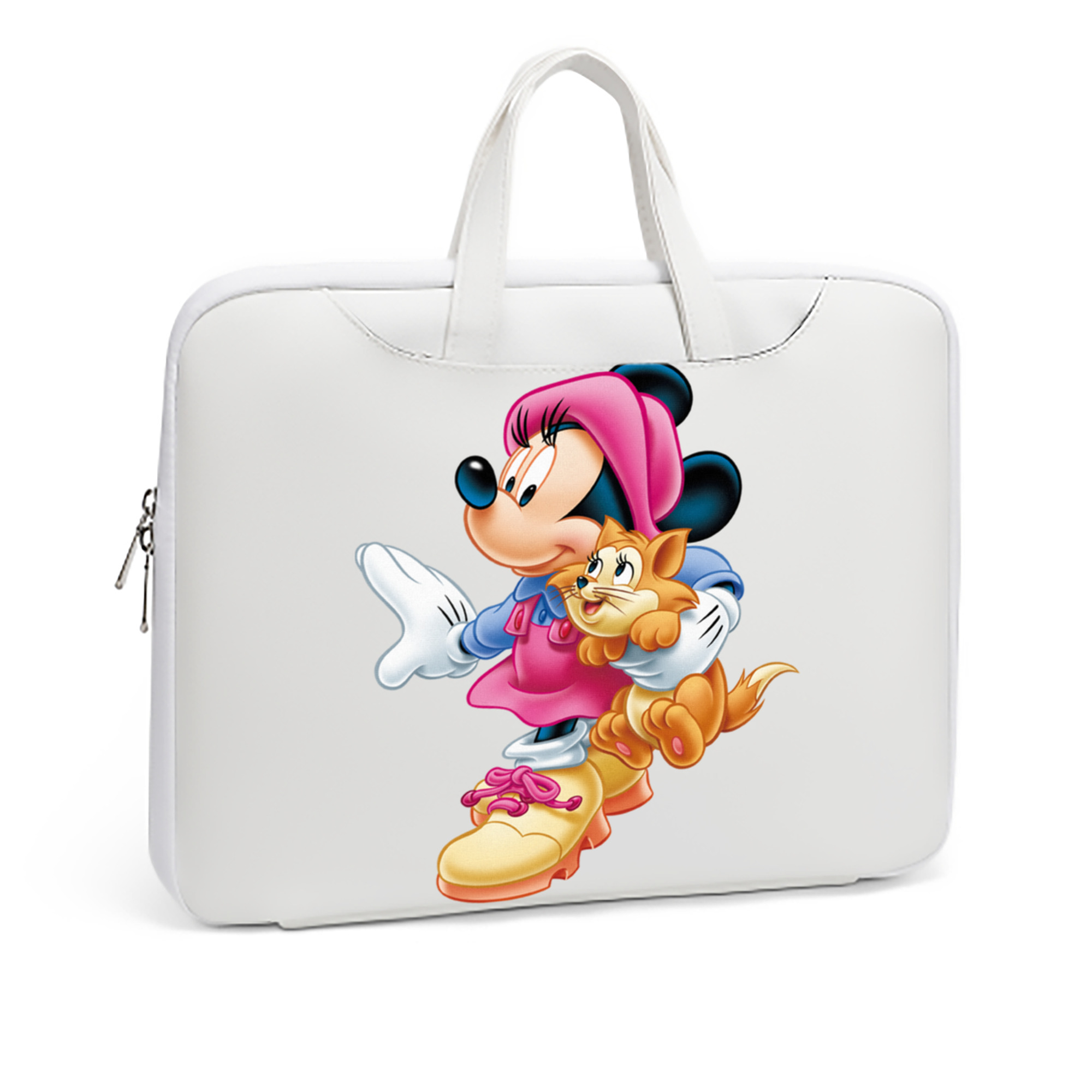 ミッキーマウス Mickey Mouse レザーラップトップバッグ　ノートパソコンケース