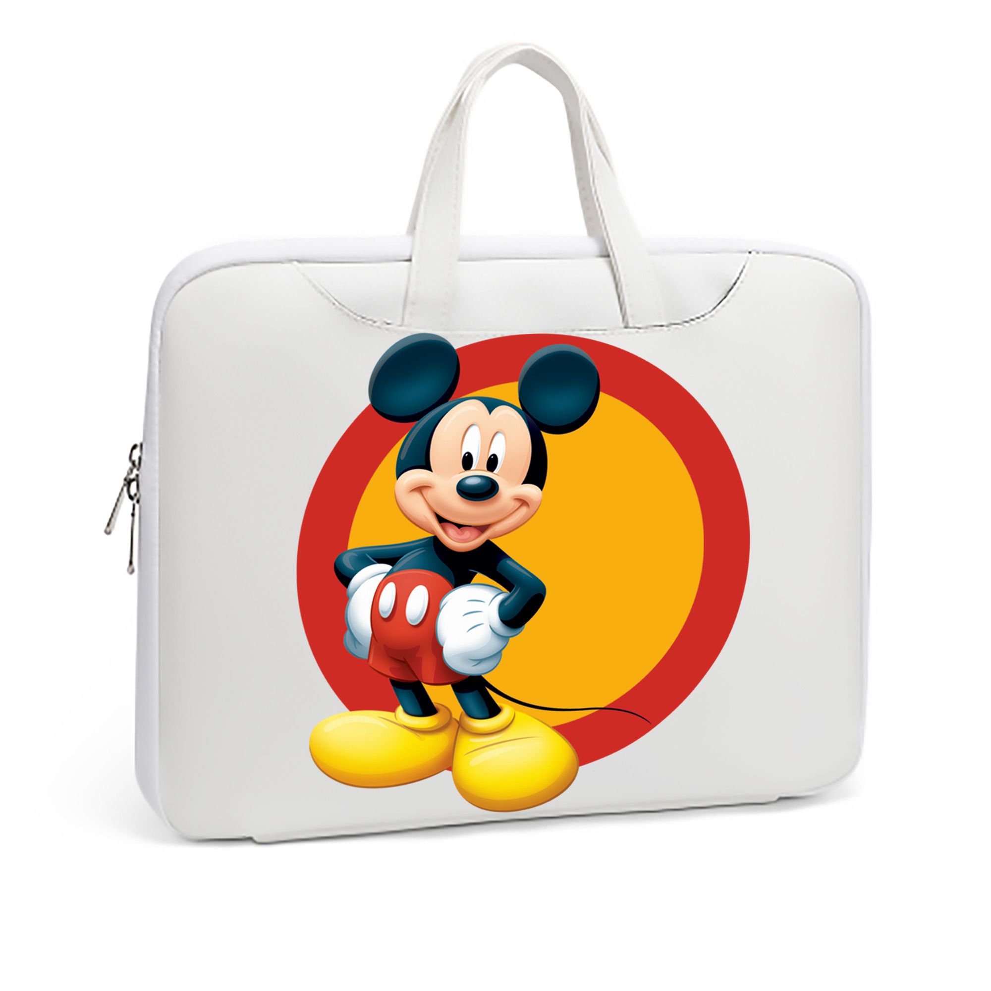 ミッキーマウス Mickey Mouse レザーラップトップバッグ　ノートパソコンケース