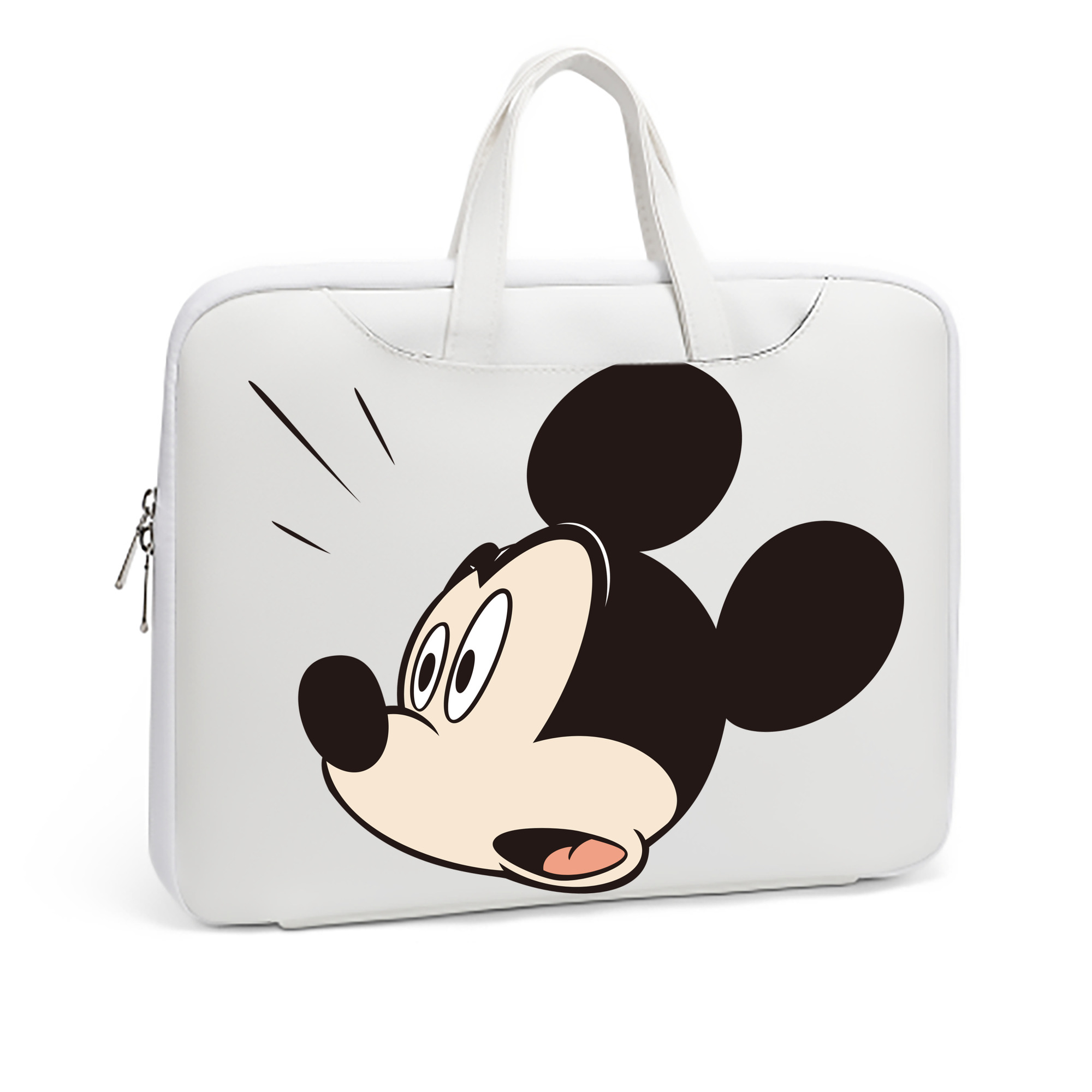ミッキーマウス Mickey Mouse レザーラップトップバッグ　ノートパソコンケース