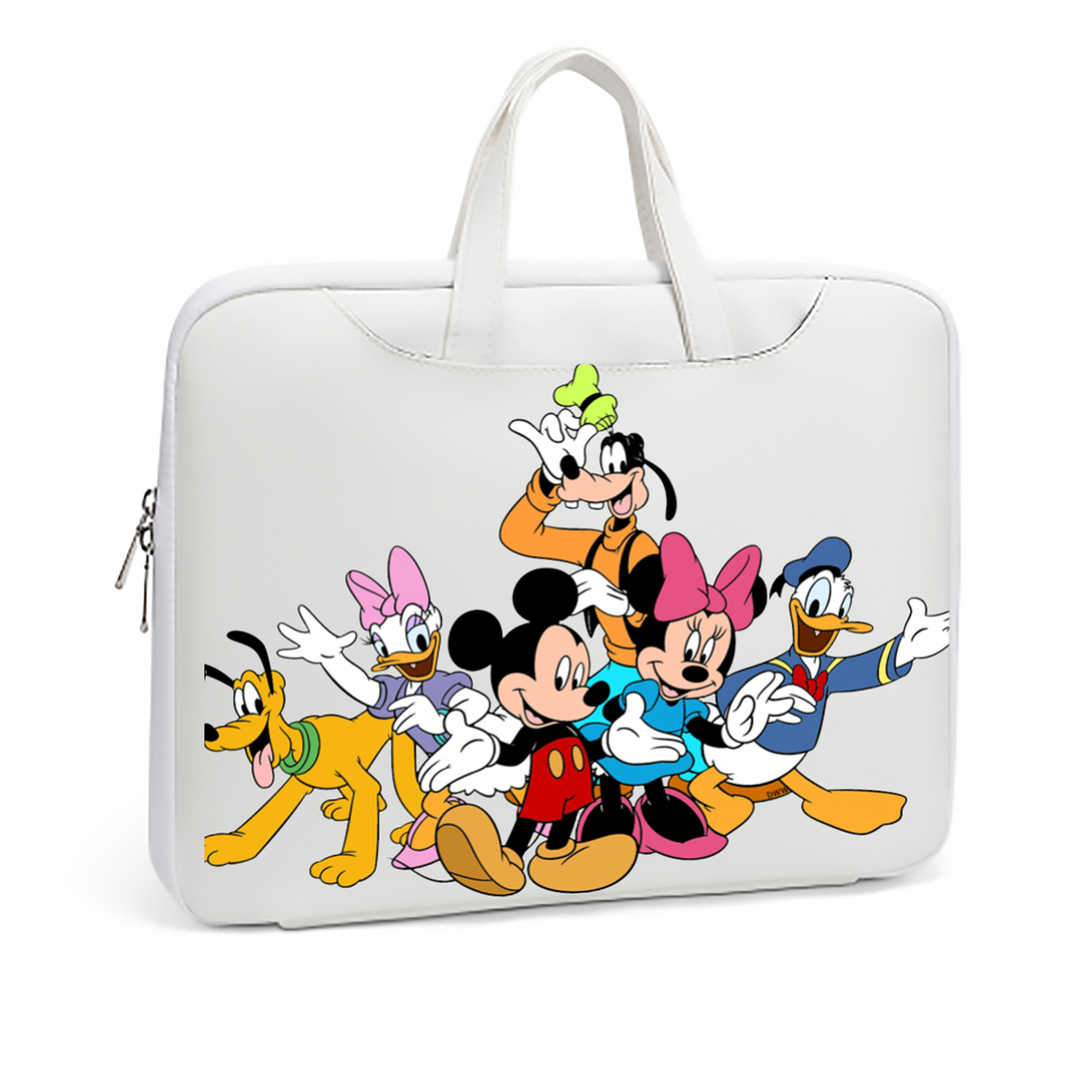 ミッキーマウス Mickey Mouse レザーラップトップバッグ　ノートパソコンケース