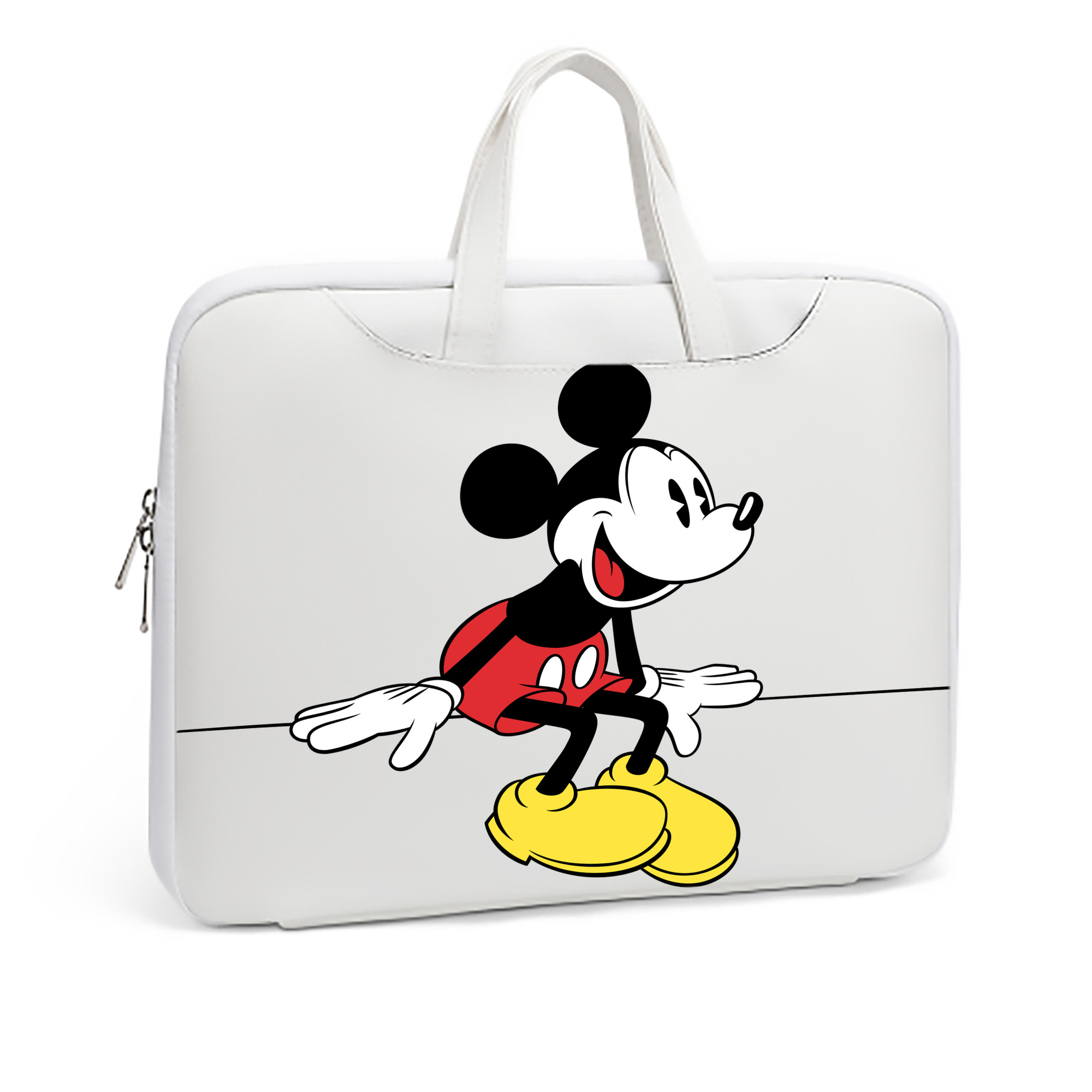 ミッキーマウス Mickey Mouse レザーラップトップバッグ　ノートパソコンケース
