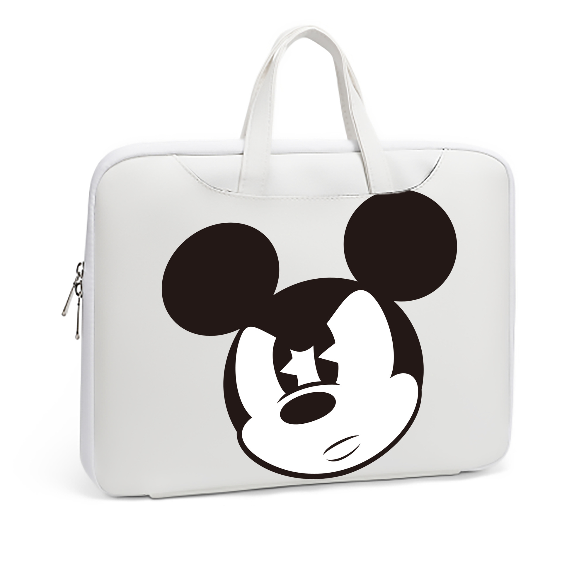 ミッキーマウス Mickey Mouse レザーラップトップバッグ　ノートパソコンケース