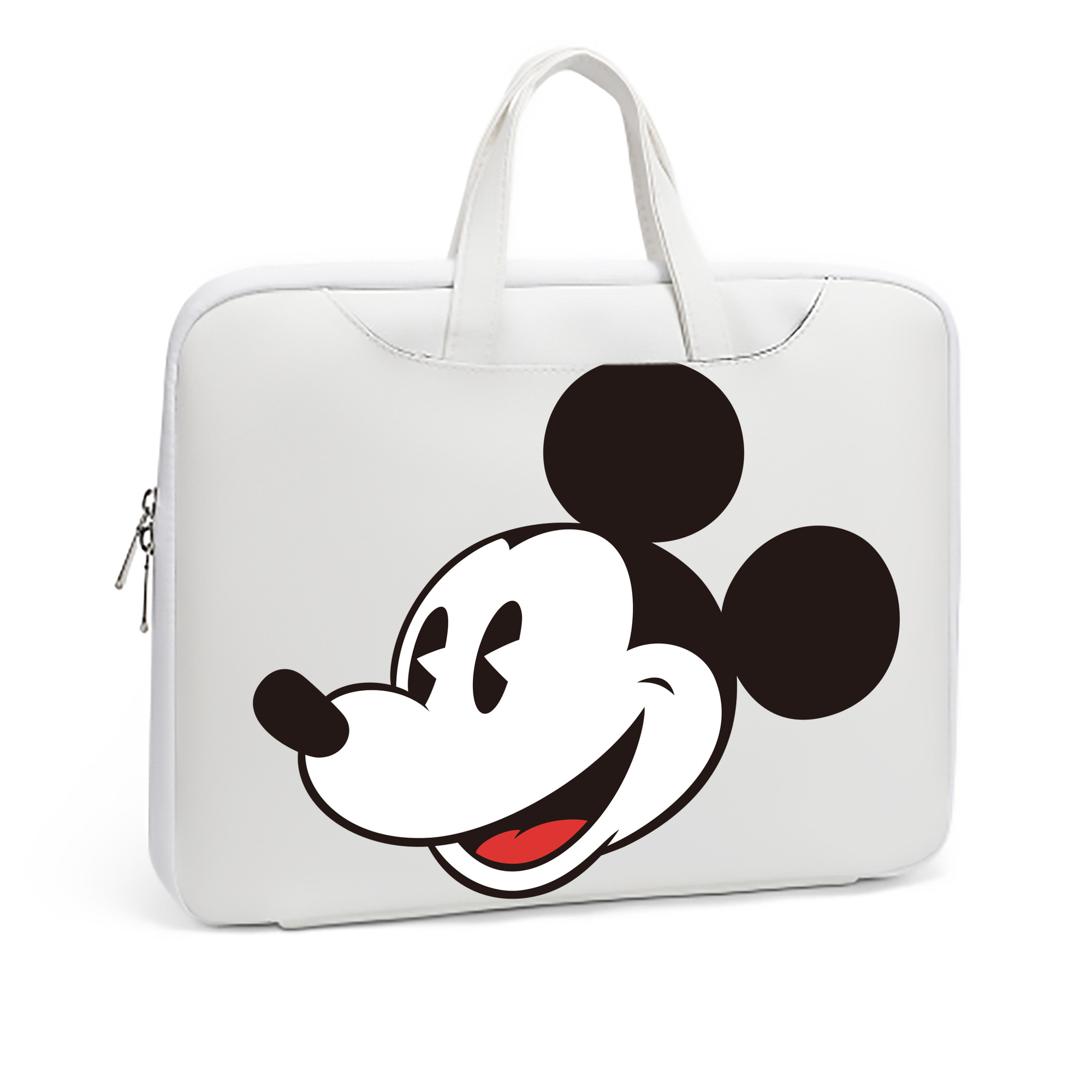 ミッキーマウス Mickey Mouse レザーラップトップバッグ　ノートパソコンケース