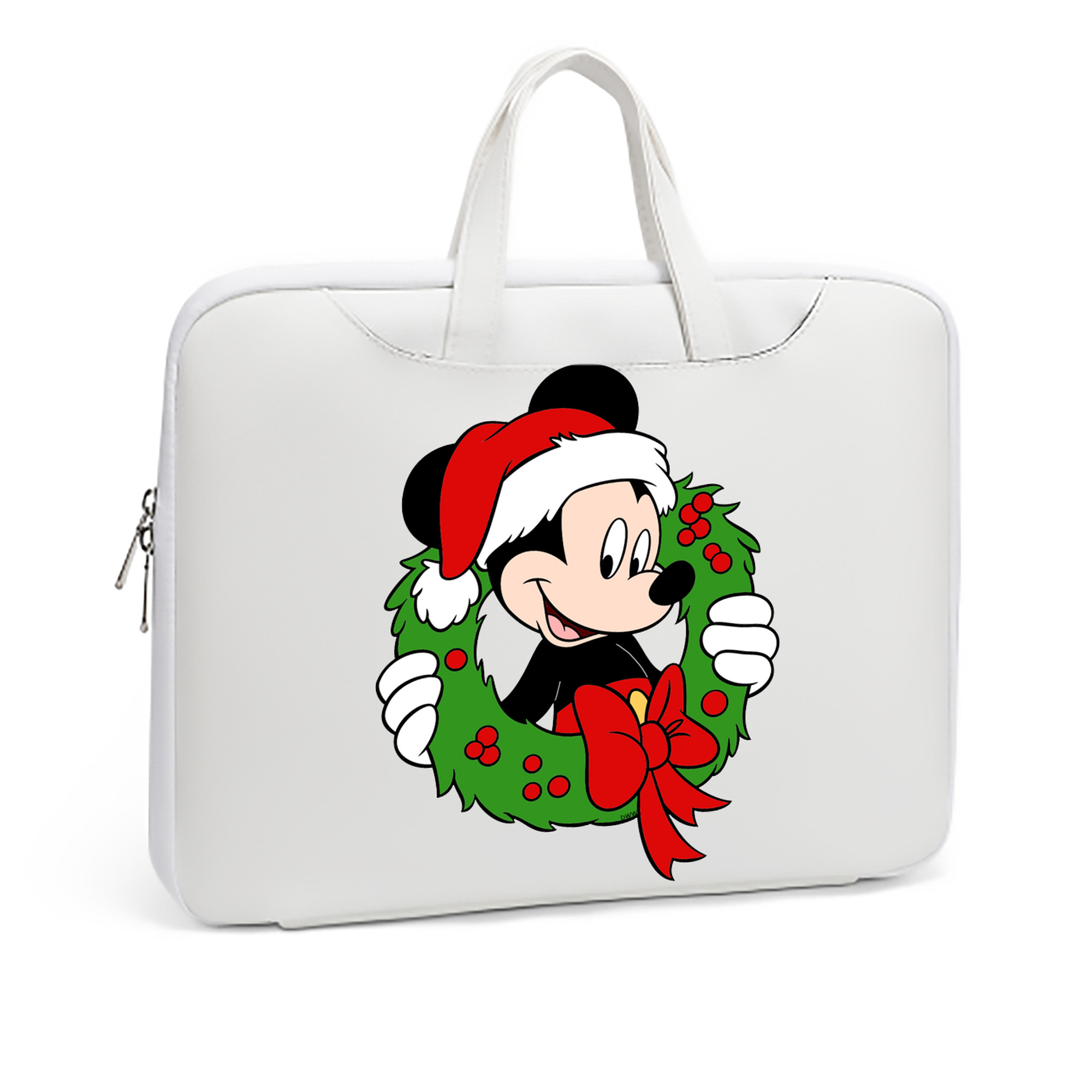 ミッキーマウス Mickey Mouse レザーラップトップバッグ　ノートパソコンケース
