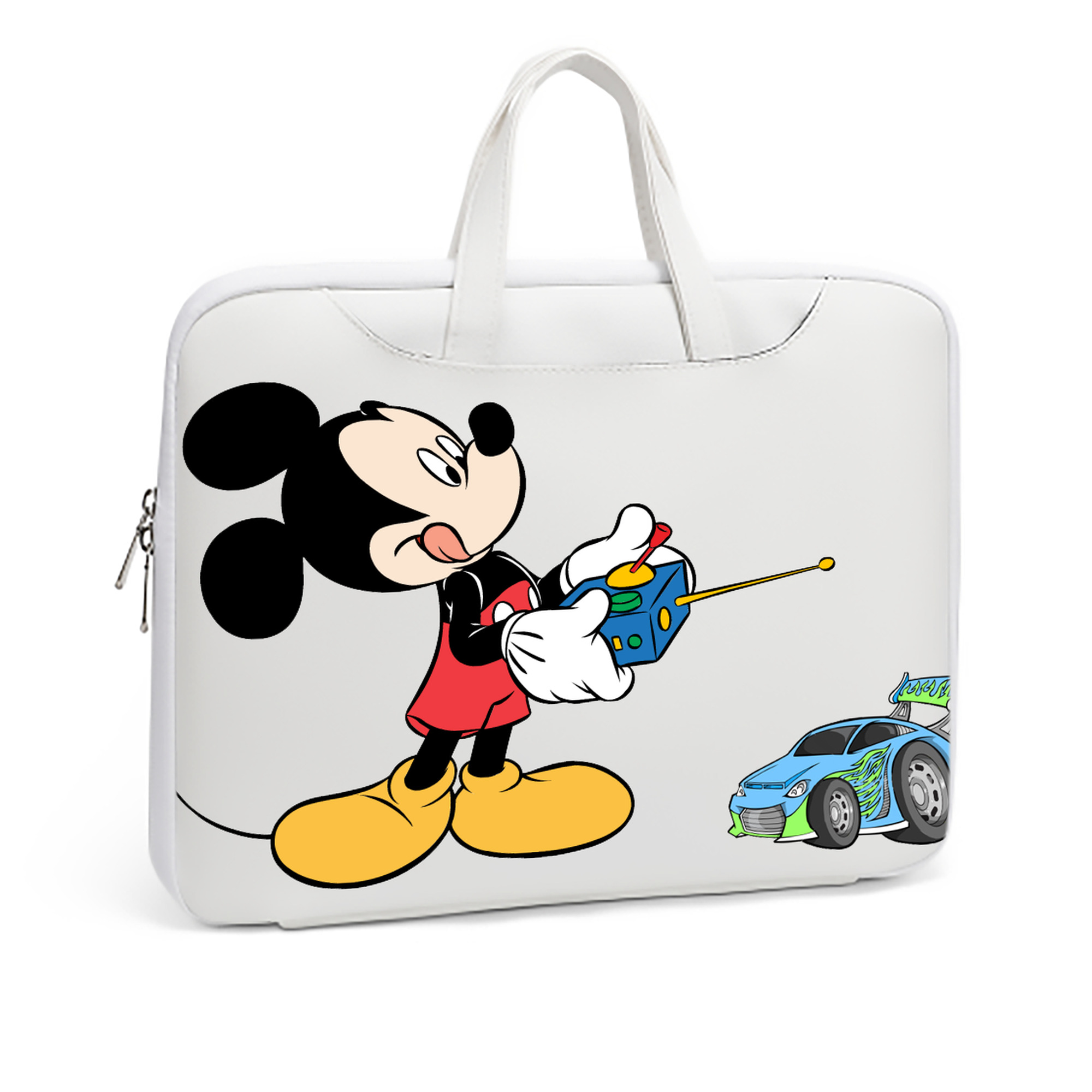 ミッキーマウス Mickey Mouse レザーラップトップバッグ　ノートパソコンケース