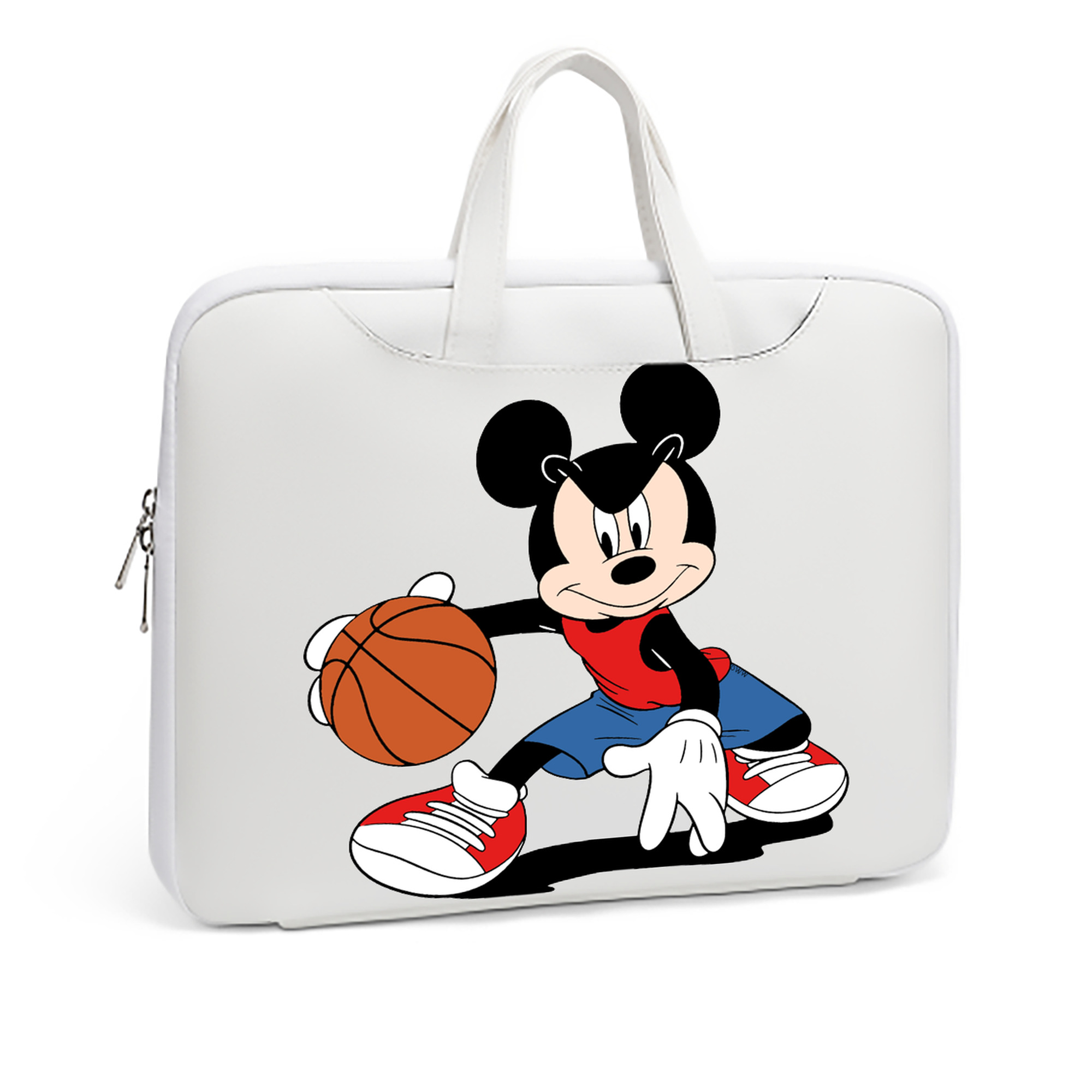 ミッキーマウス Mickey Mouse レザーラップトップバッグ　ノートパソコンケース