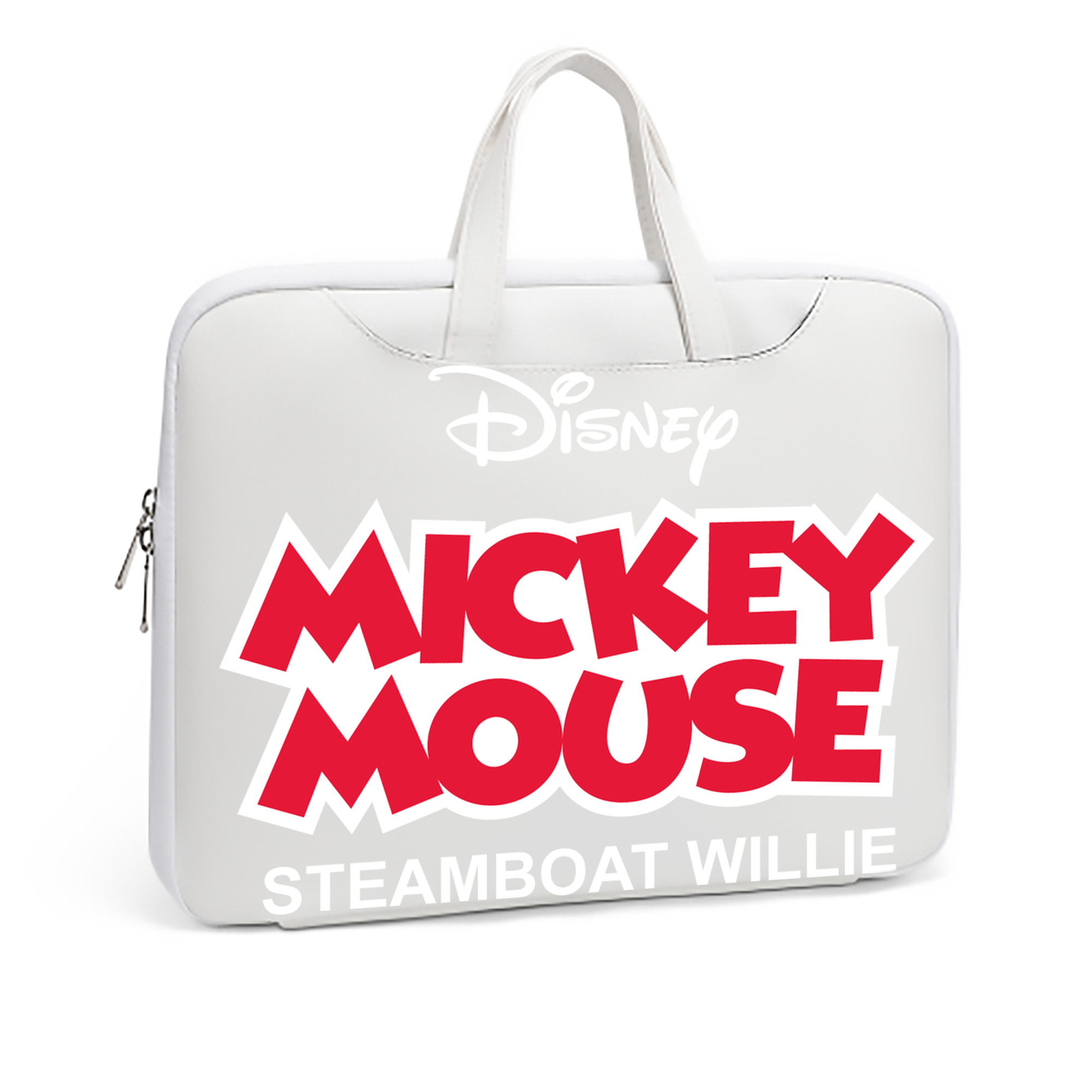 ミッキーマウス Mickey Mouse レザーラップトップバッグ　ノートパソコンケース