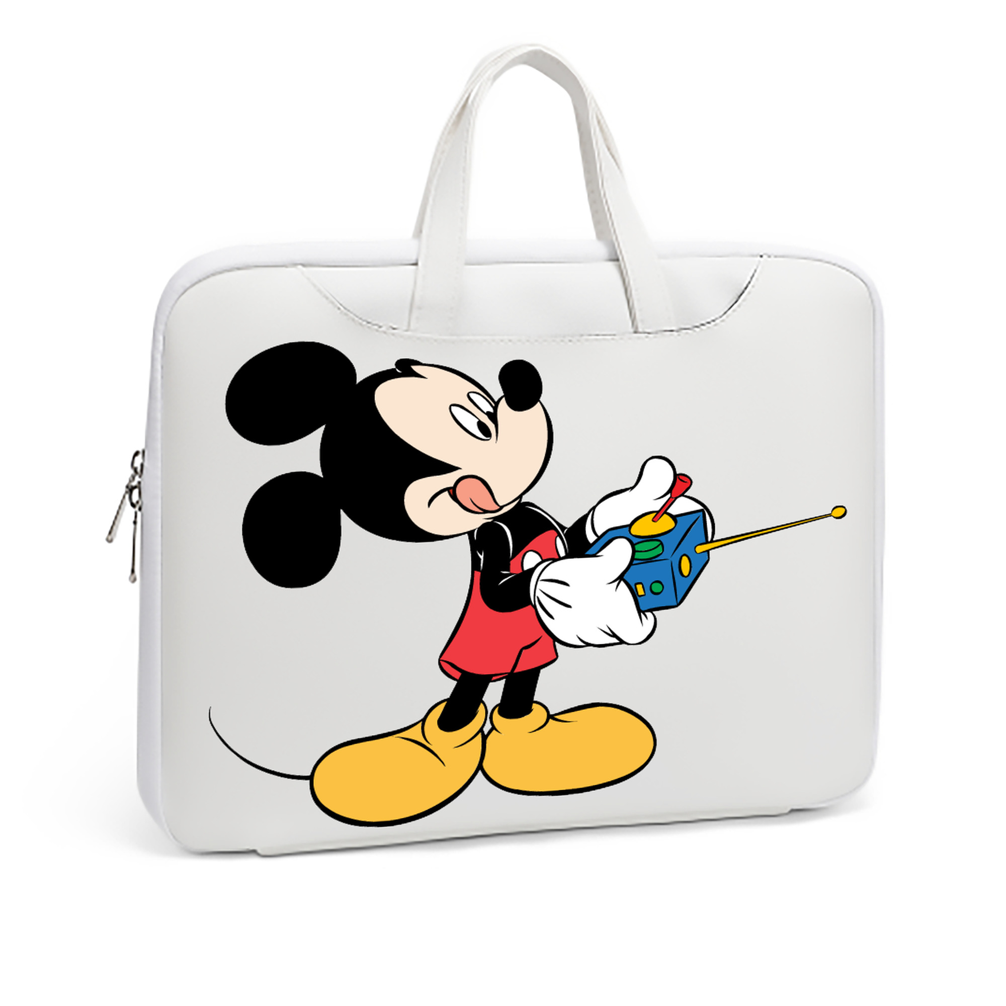 ミッキーマウス Mickey Mouse レザーラップトップバッグ　ノートパソコンケース