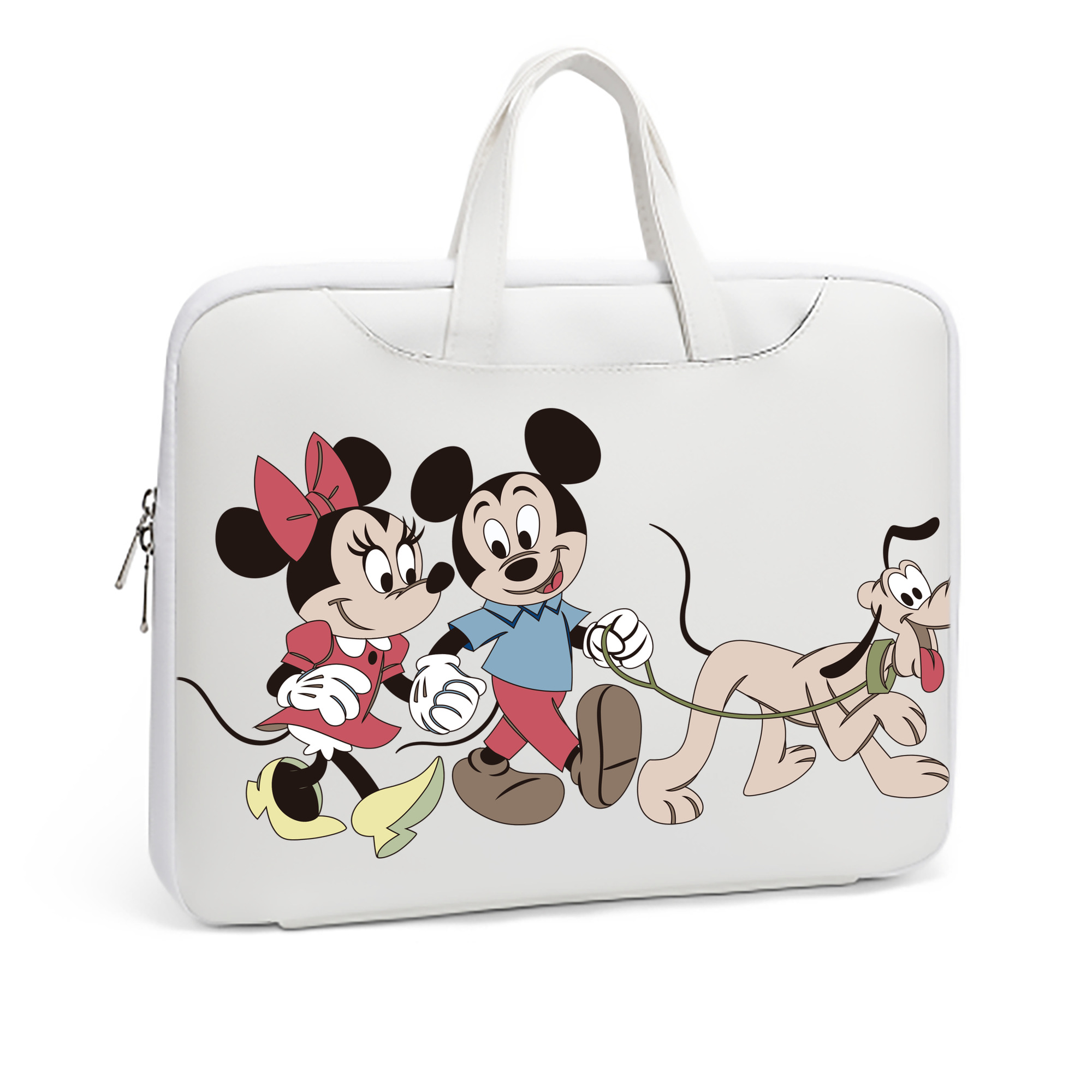 （画像用） ミッキーマウス Mickey Mouse レザーラップトップバッグ　ノートパソコンケース