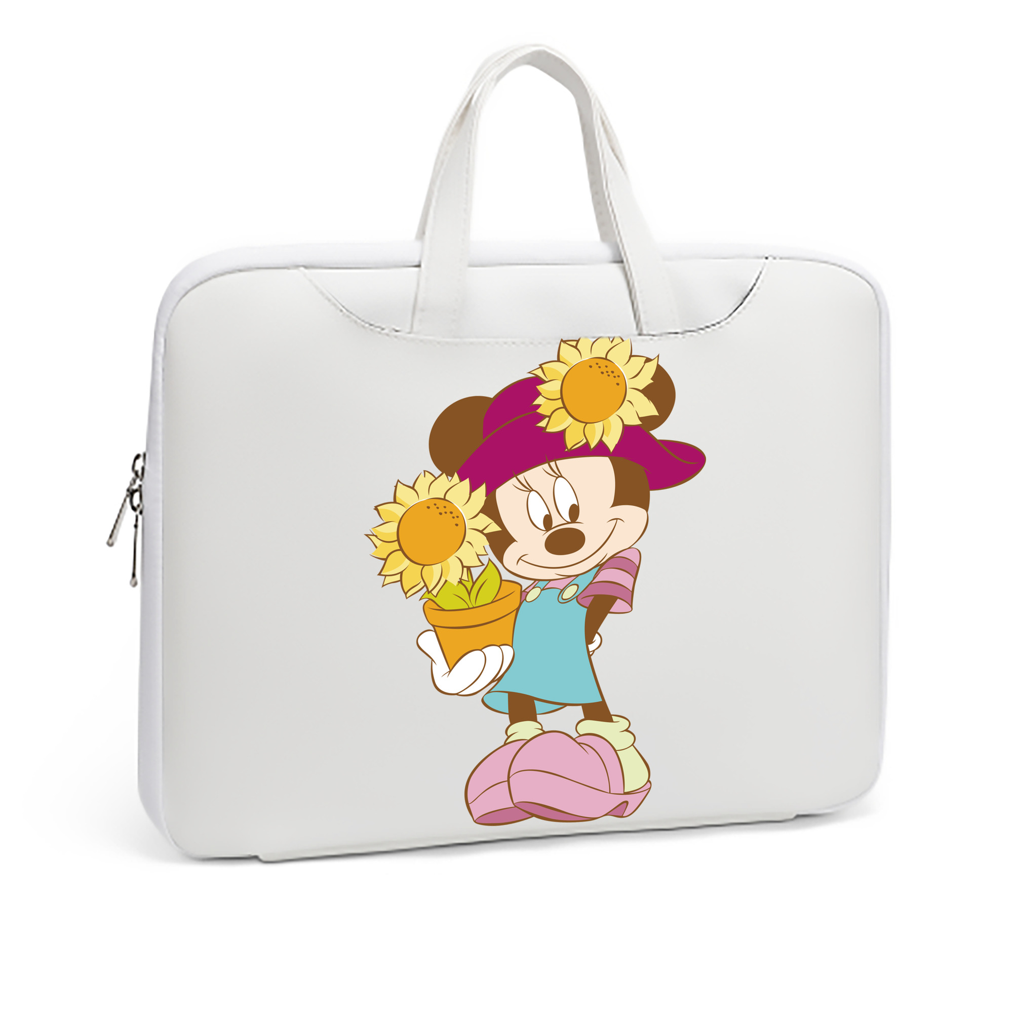 （画像用） ミッキーマウス Mickey Mouse レザーラップトップバッグ　ノートパソコンケース