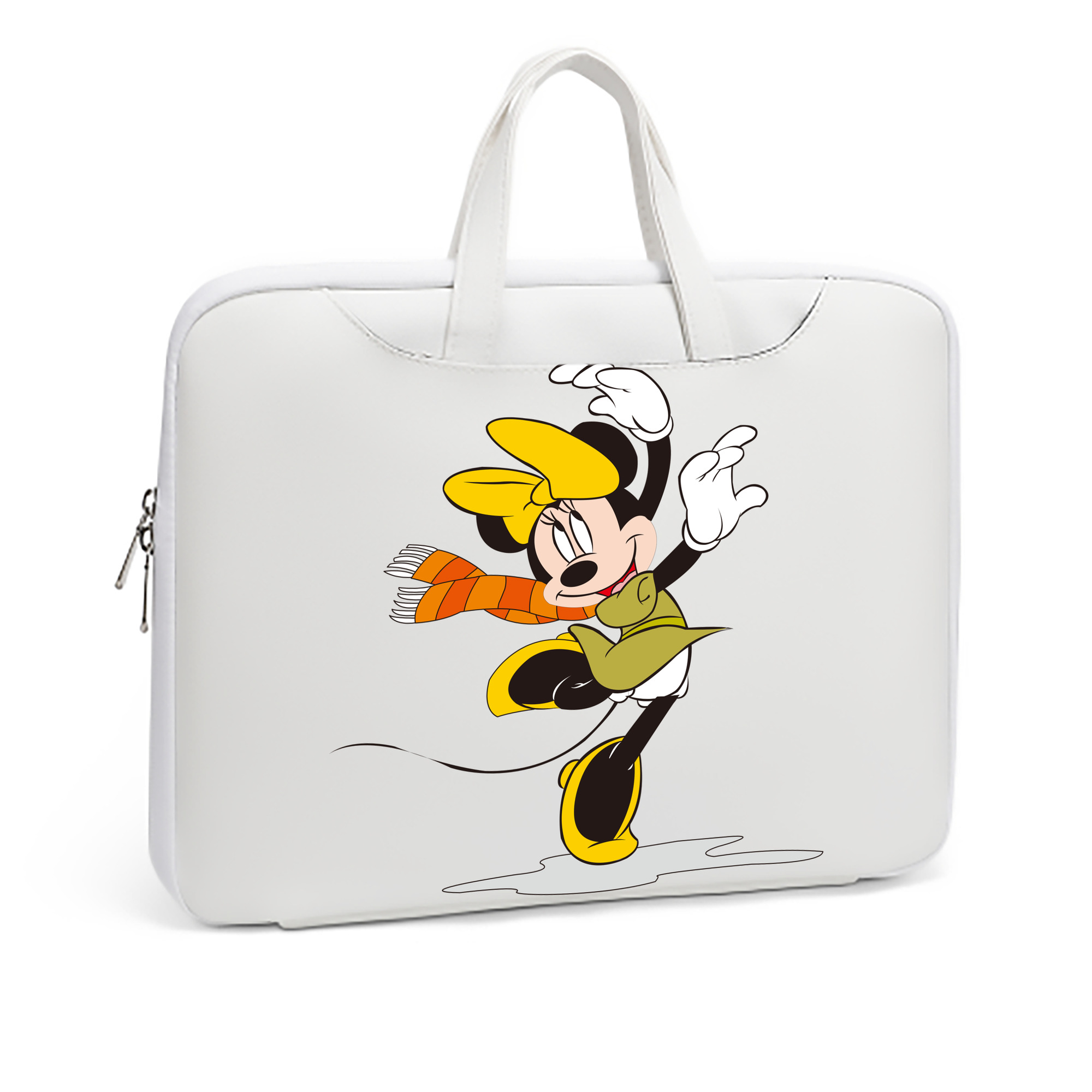 （画像用） ミッキーマウス Mickey Mouse レザーラップトップバッグ　ノートパソコンケース