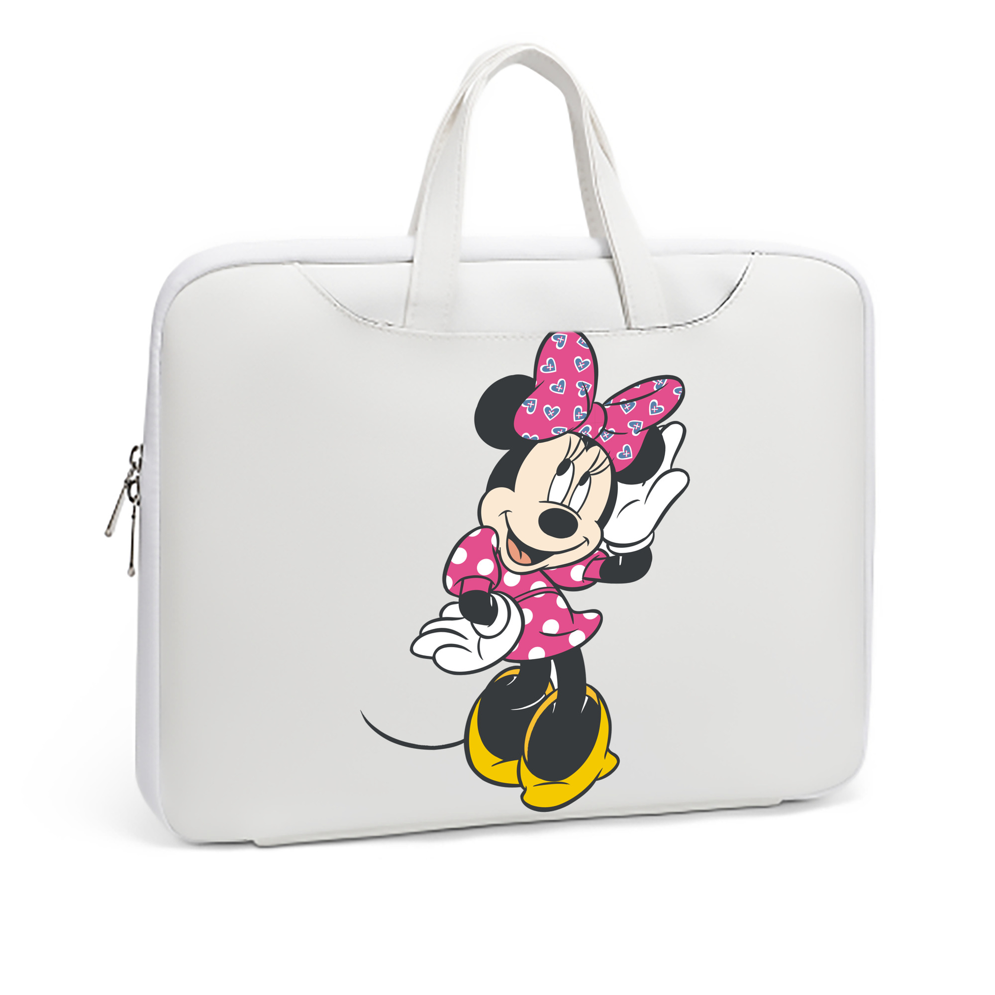 （画像用） ミッキーマウス Mickey Mouse レザーラップトップバッグ　ノートパソコンケース