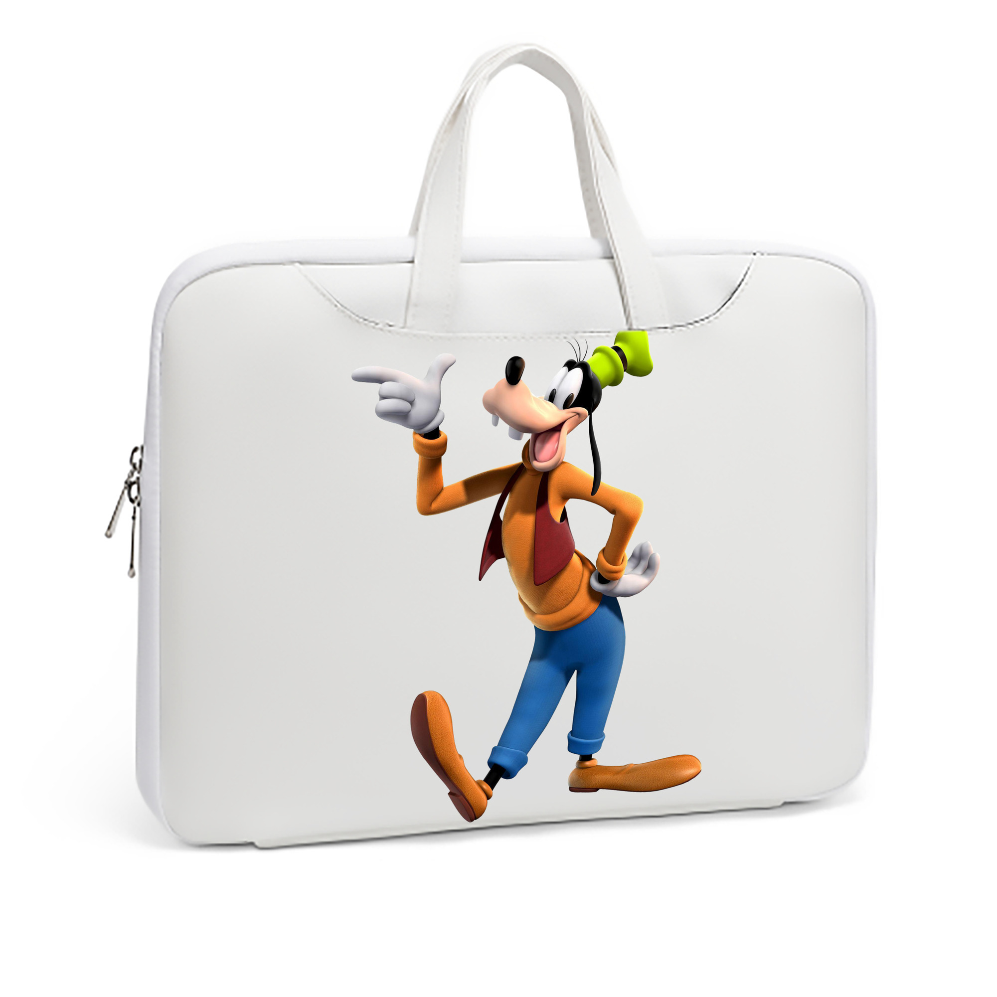 （画像用） ミッキーマウス Mickey Mouse レザーラップトップバッグ　ノートパソコンケース