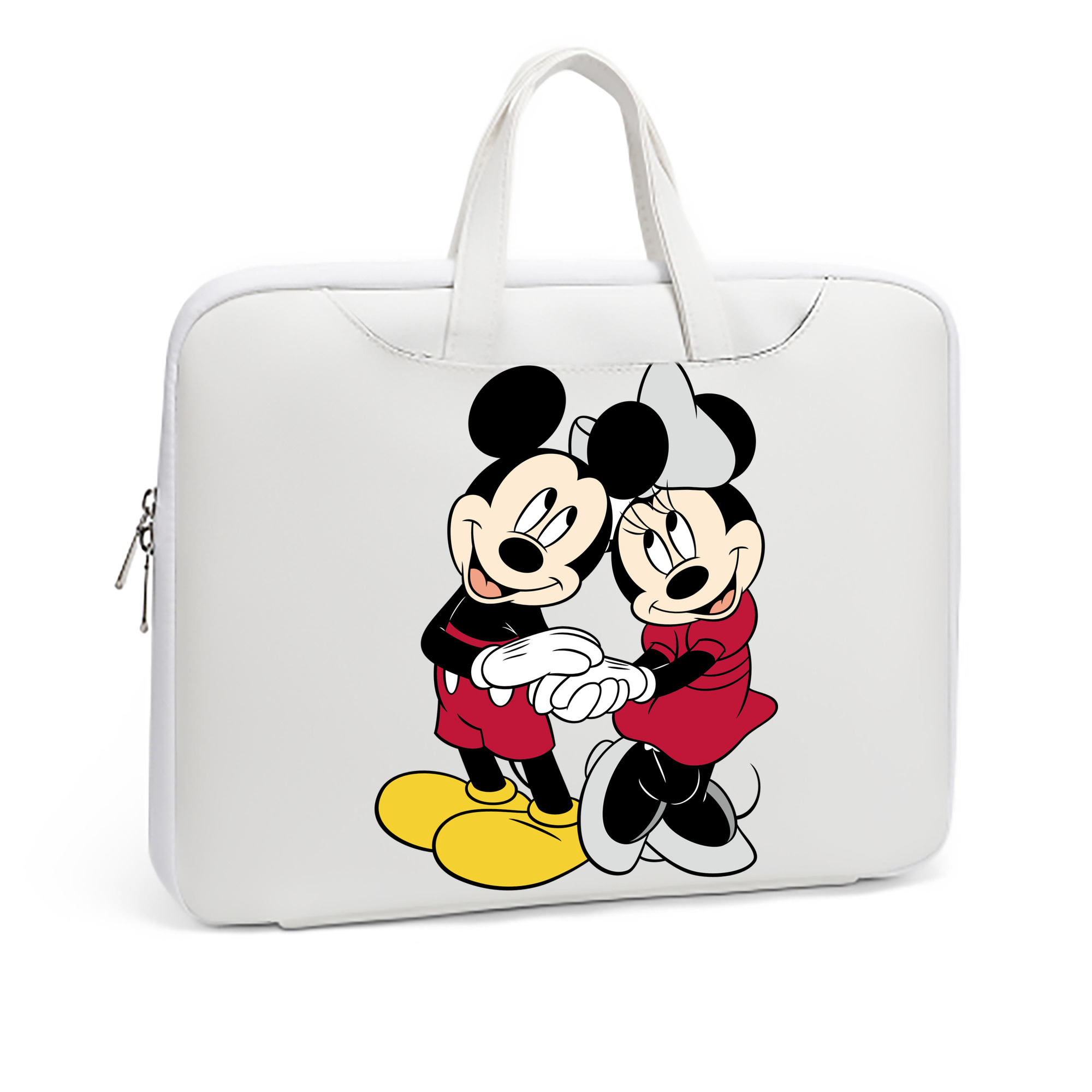 （画像用） ミッキーマウス Mickey Mouse レザーラップトップバッグ　ノートパソコンケース