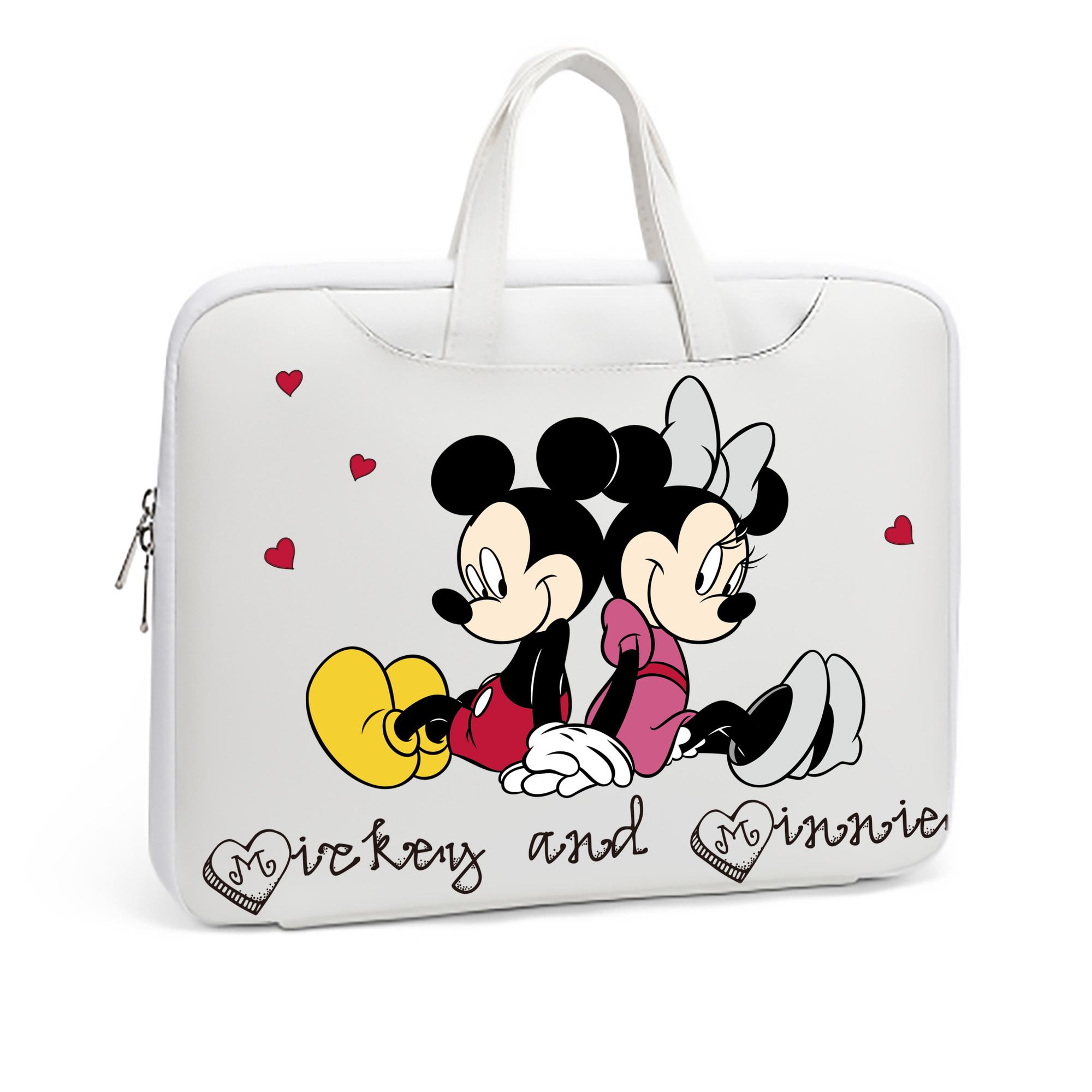 （画像用） ミッキーマウス Mickey Mouse レザーラップトップバッグ　ノートパソコンケース
