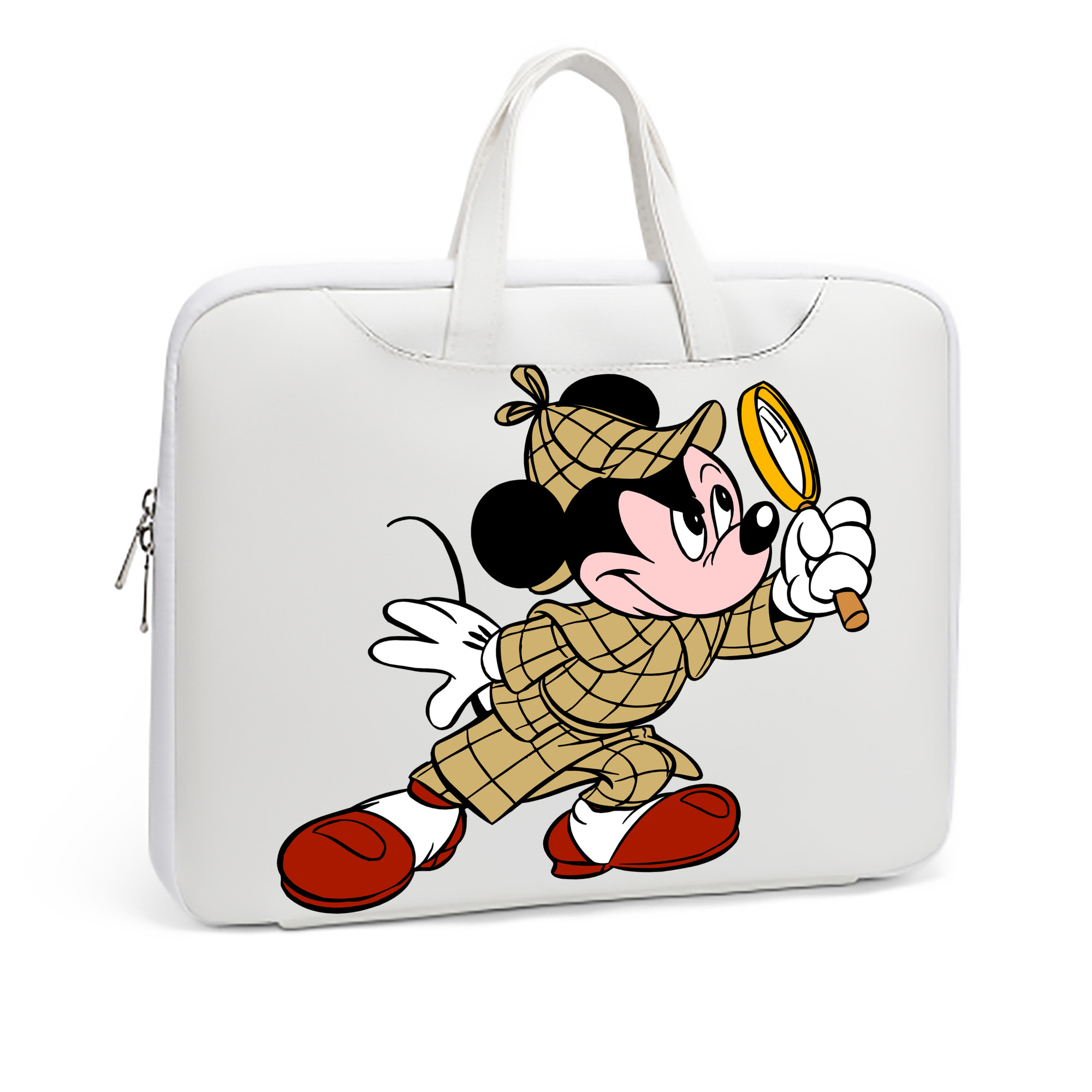 （画像用） ミッキーマウス Mickey Mouse レザーラップトップバッグ　ノートパソコンケース