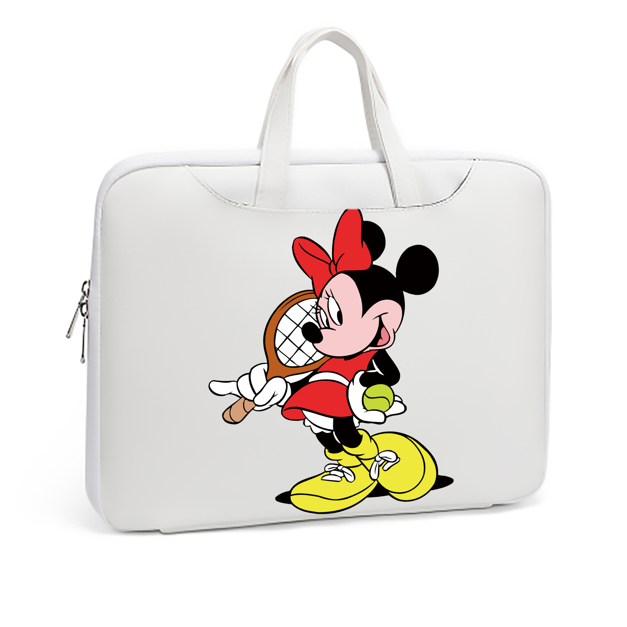 （画像用） ミッキーマウス Mickey Mouse レザーラップトップバッグ　ノートパソコンケース