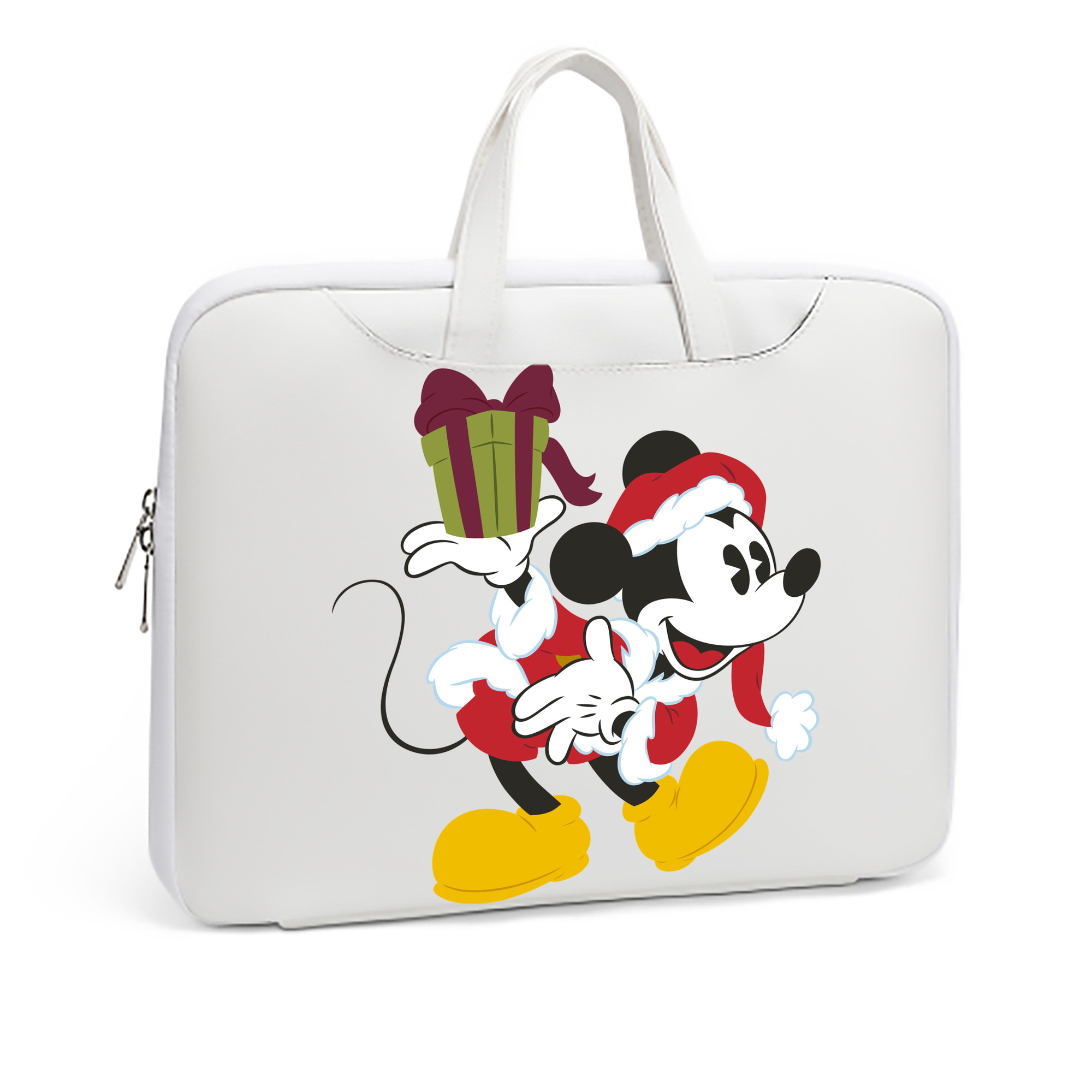 （画像用） ミッキーマウス Mickey Mouse レザーラップトップバッグ　ノートパソコンケース