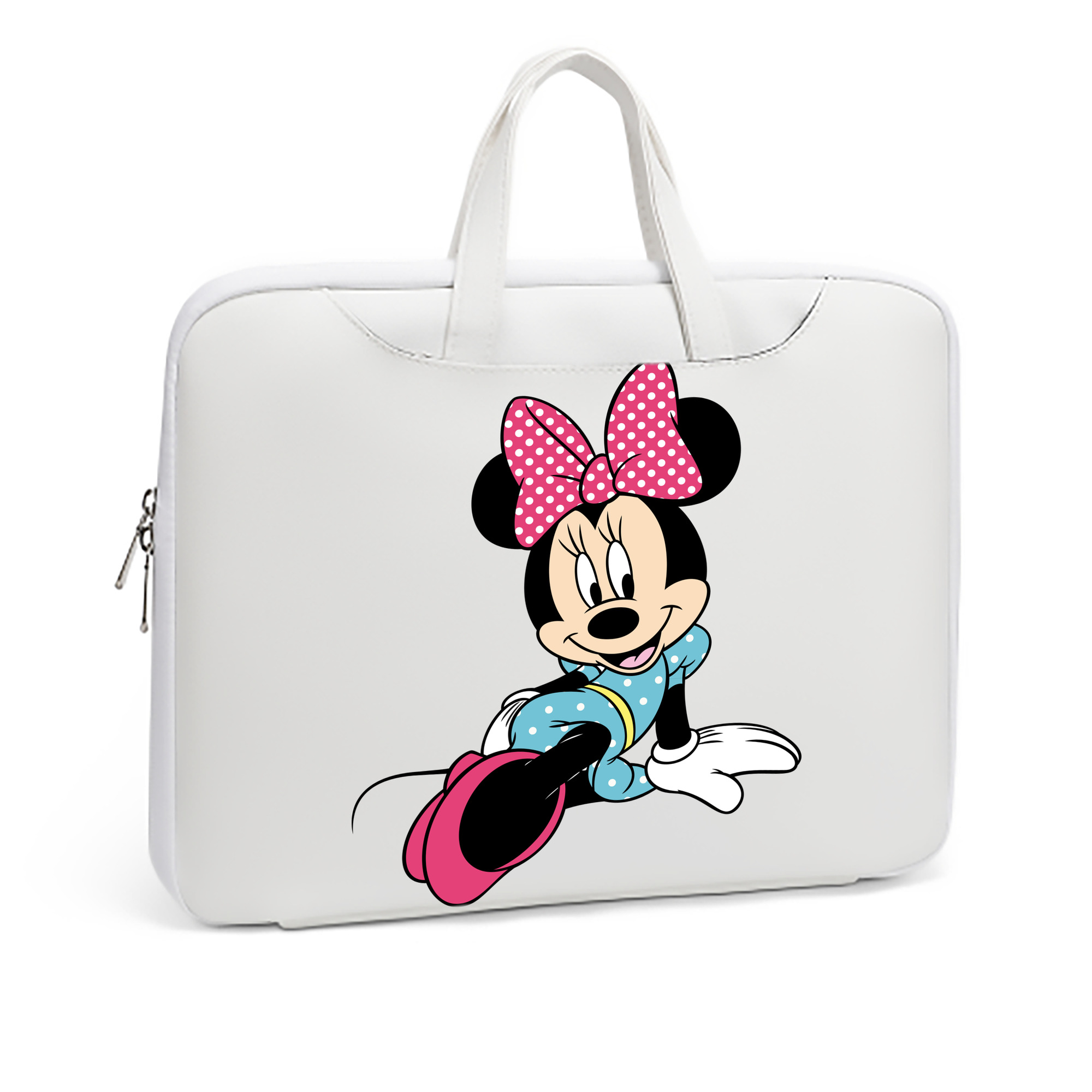 （画像用） ミッキーマウス Mickey Mouse レザーラップトップバッグ　ノートパソコンケース