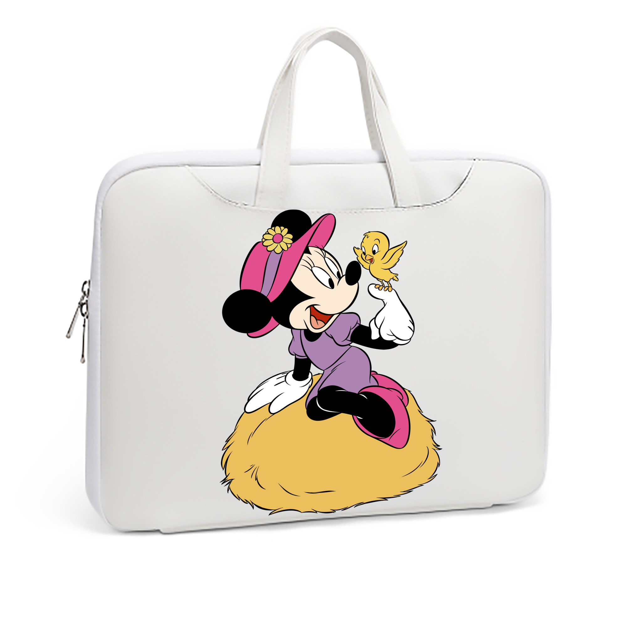 （画像用） ミッキーマウス Mickey Mouse レザーラップトップバッグ　ノートパソコンケース